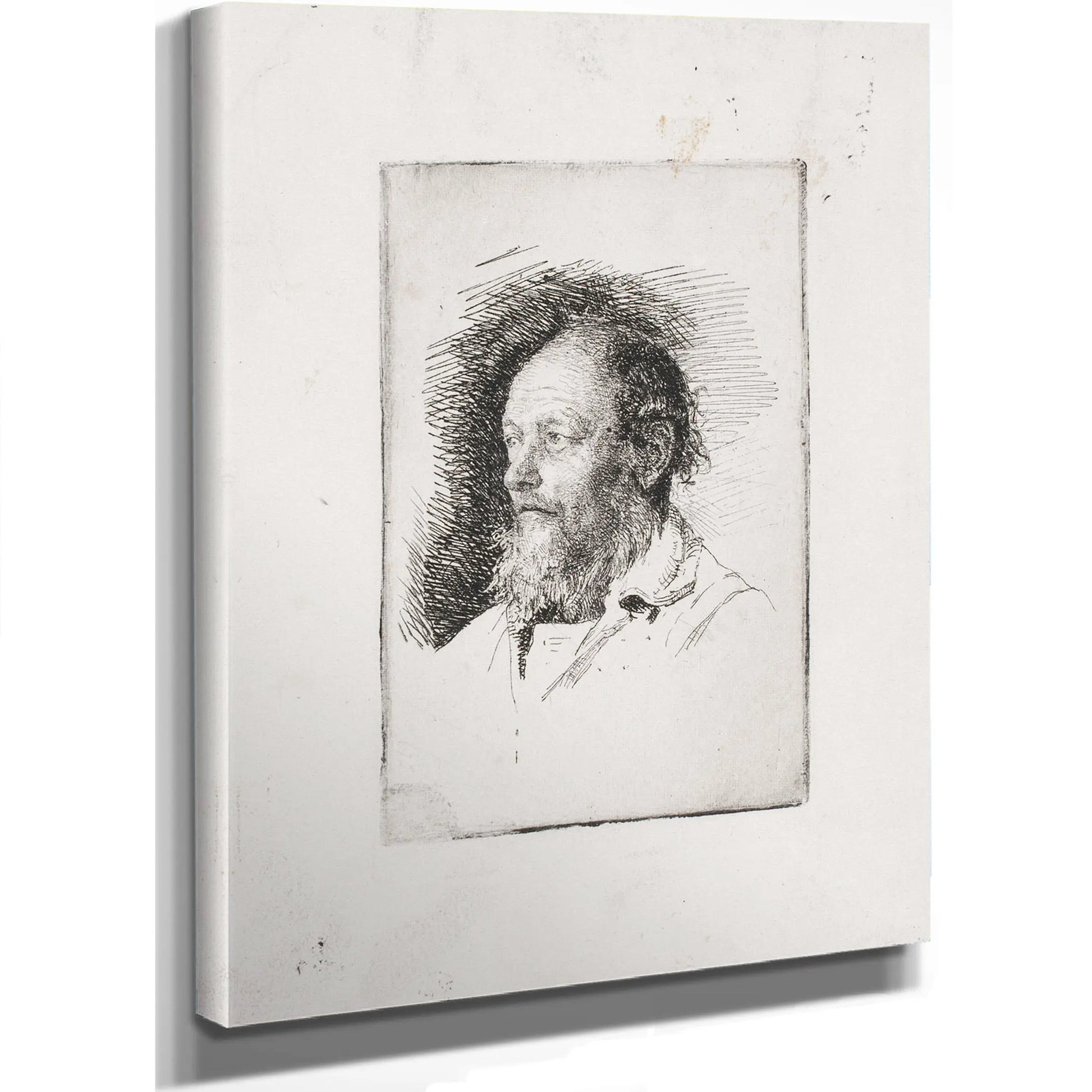 En Gammel Fisker Brystbillede by Carl Bloch