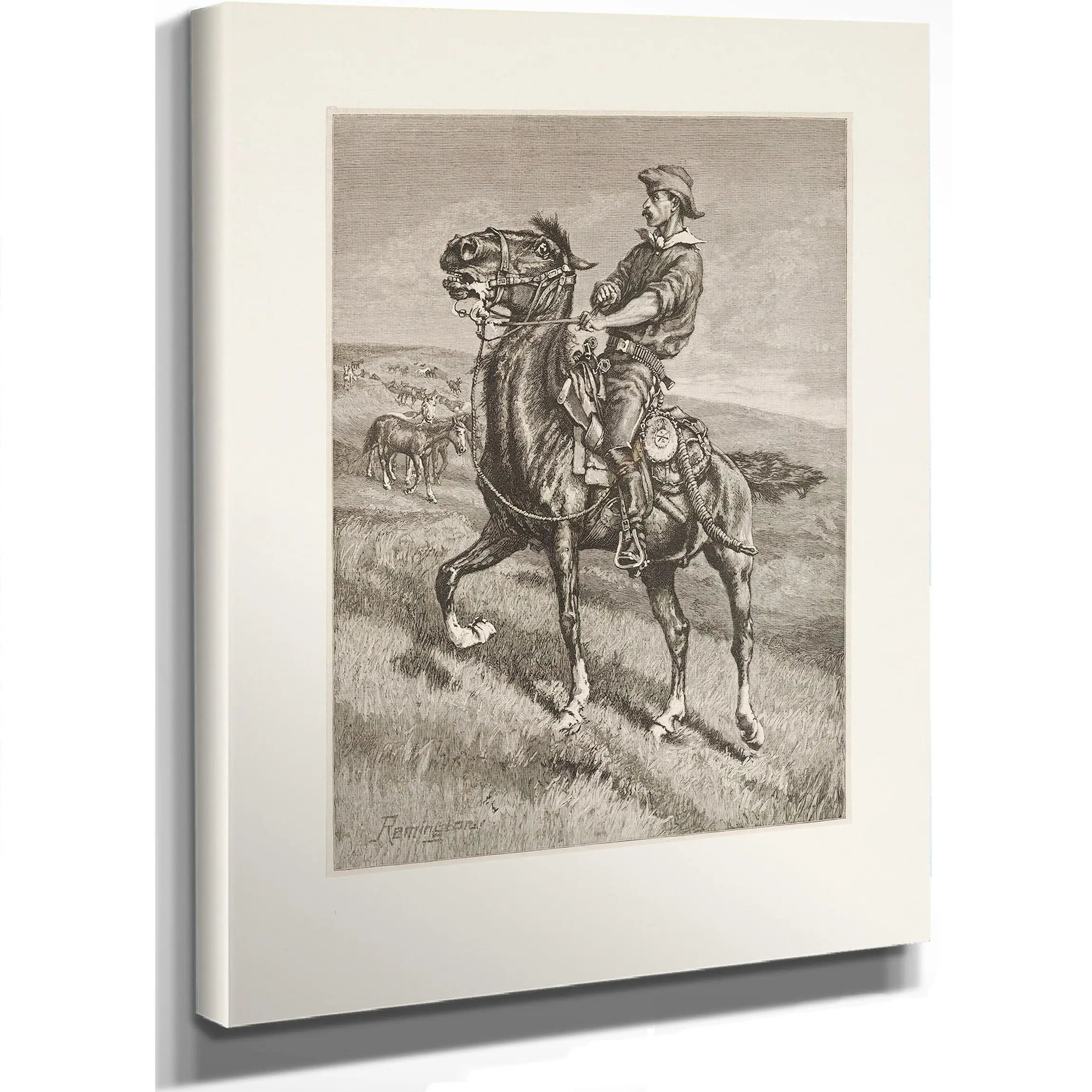 In From The Night Herd B by Frederic Remington