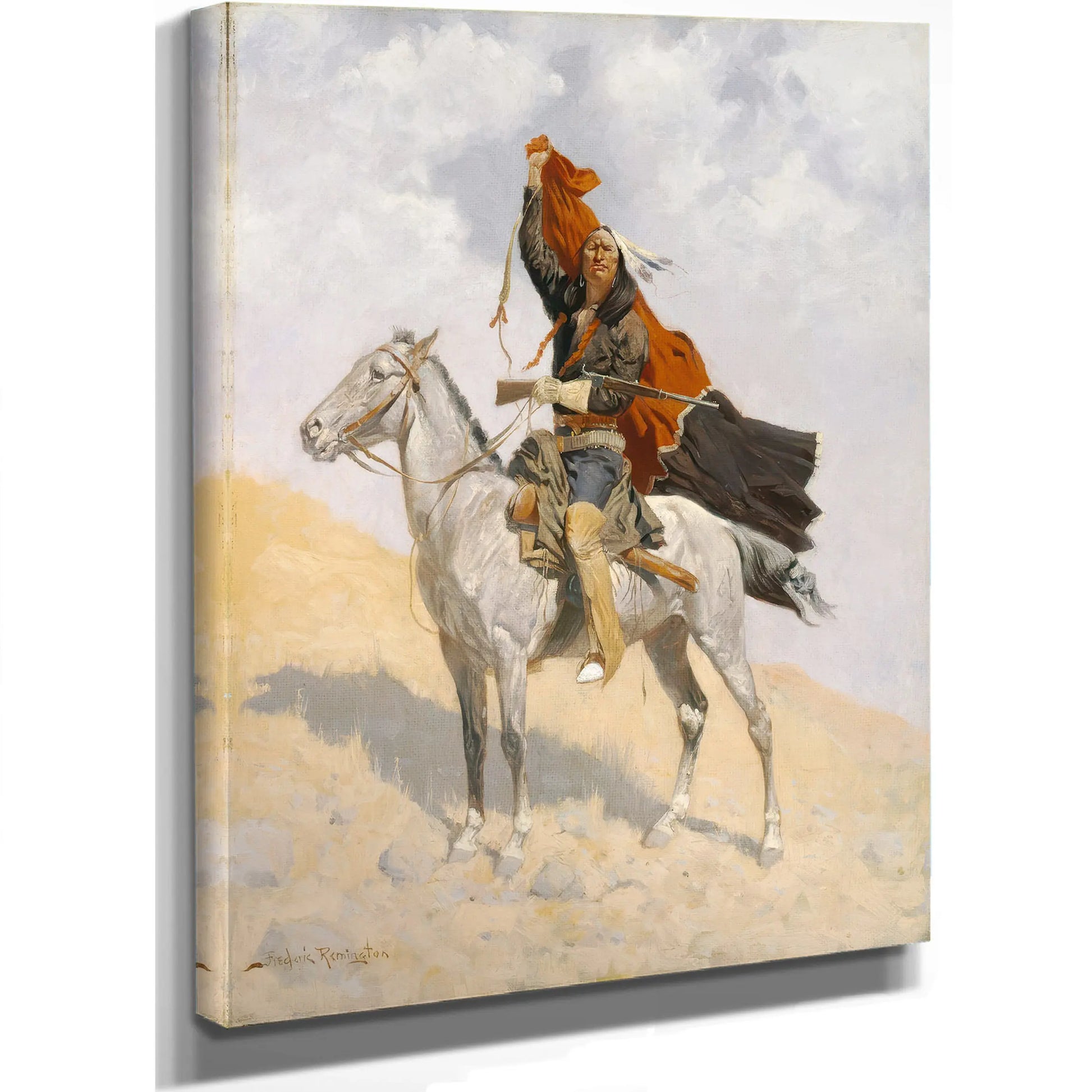 The Blanket Signal C by Frederic Remington
