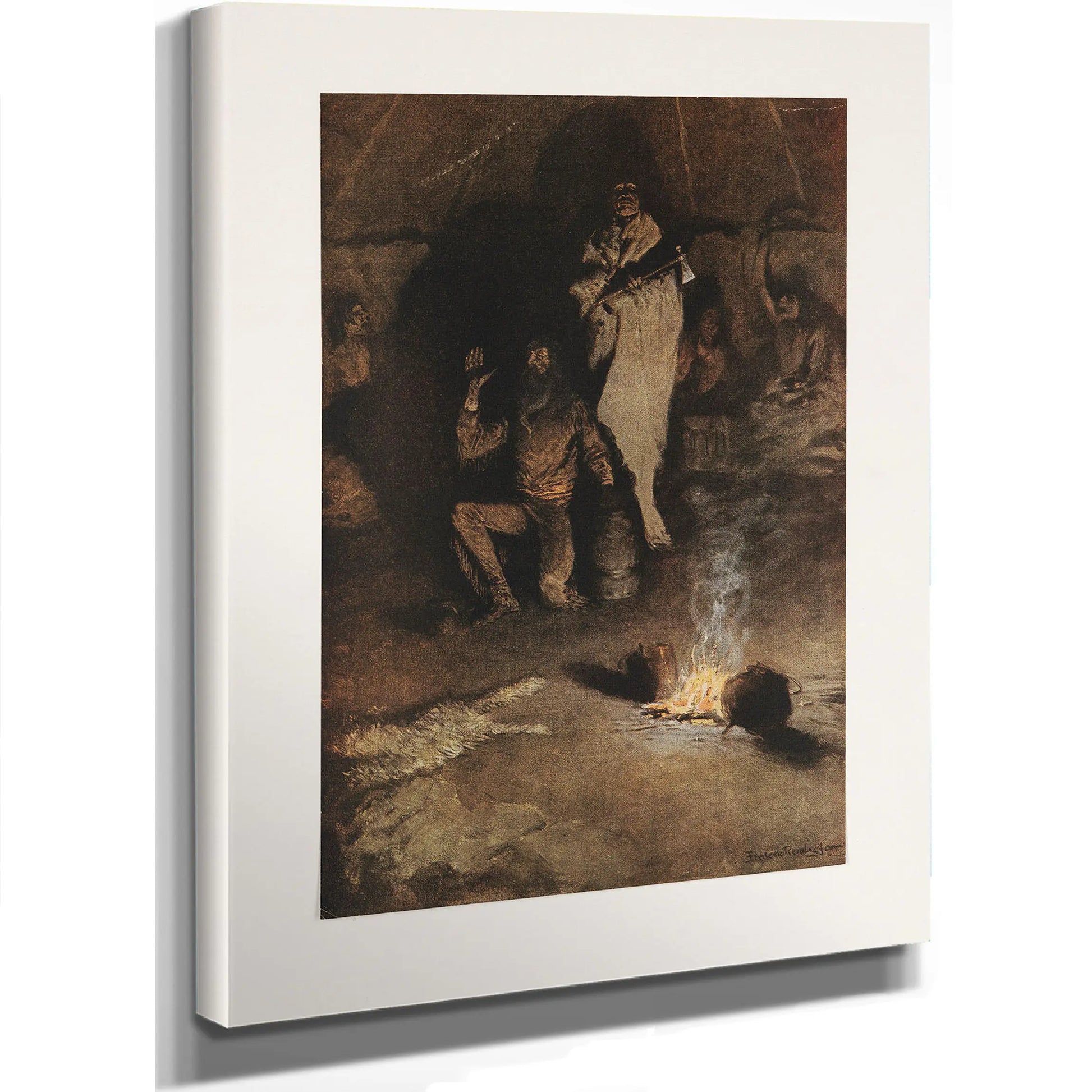 The Guard Of The Whisky Trader by Frederic Remington