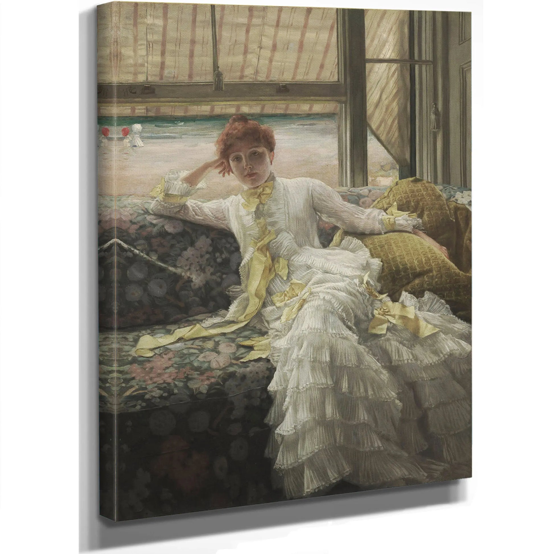 Seaside July Specimen Of A Portrait French  by James Tissot