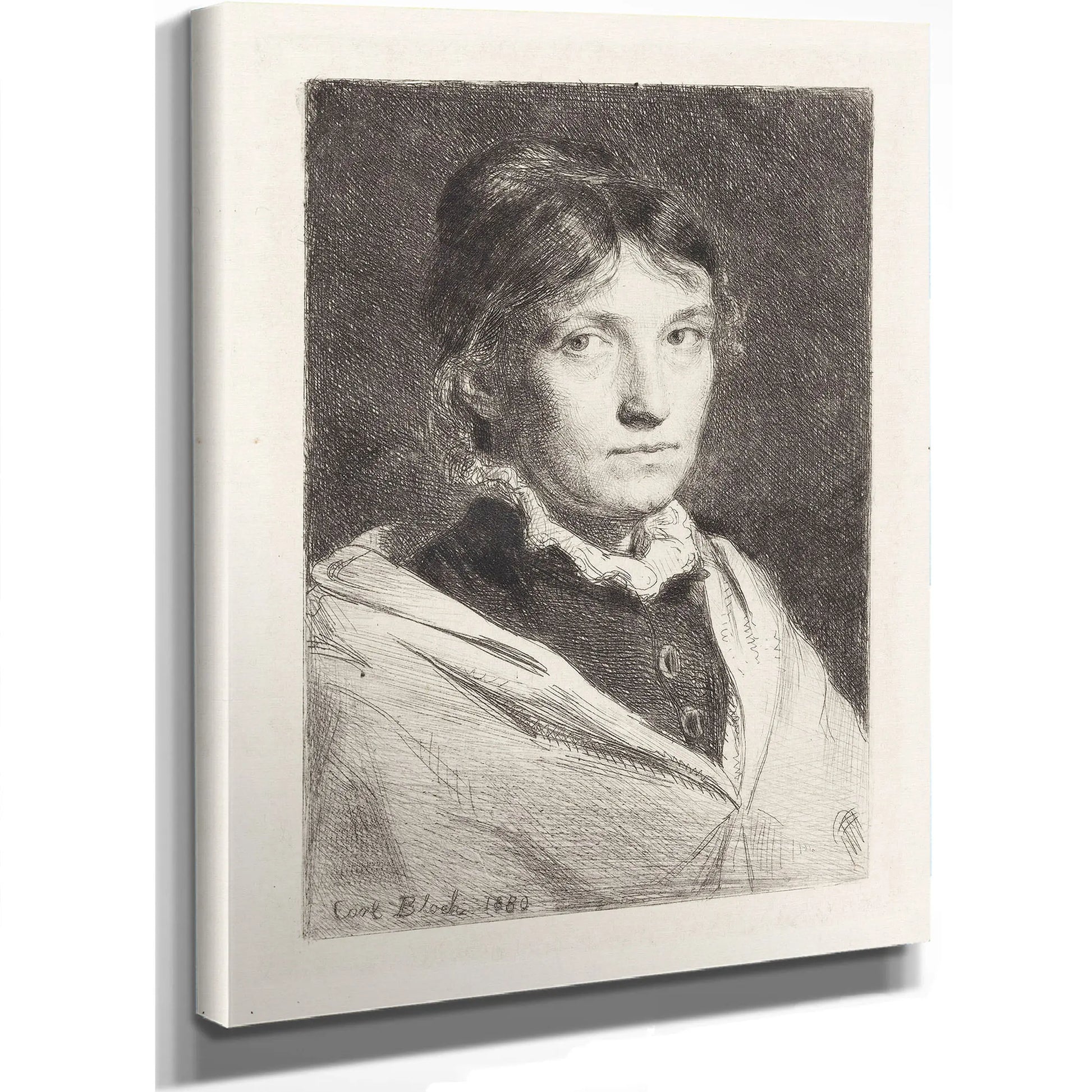 Portrait Of Alma Bloch by Carl Bloch
