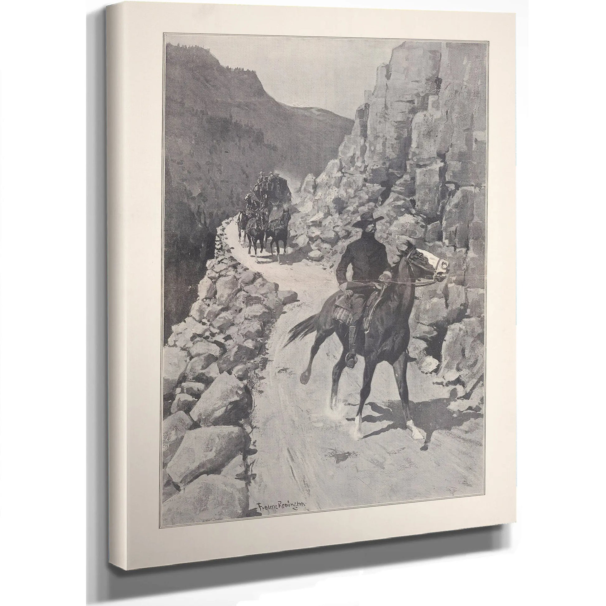 The Guard Of The Bullion Coach by Frederic Remington