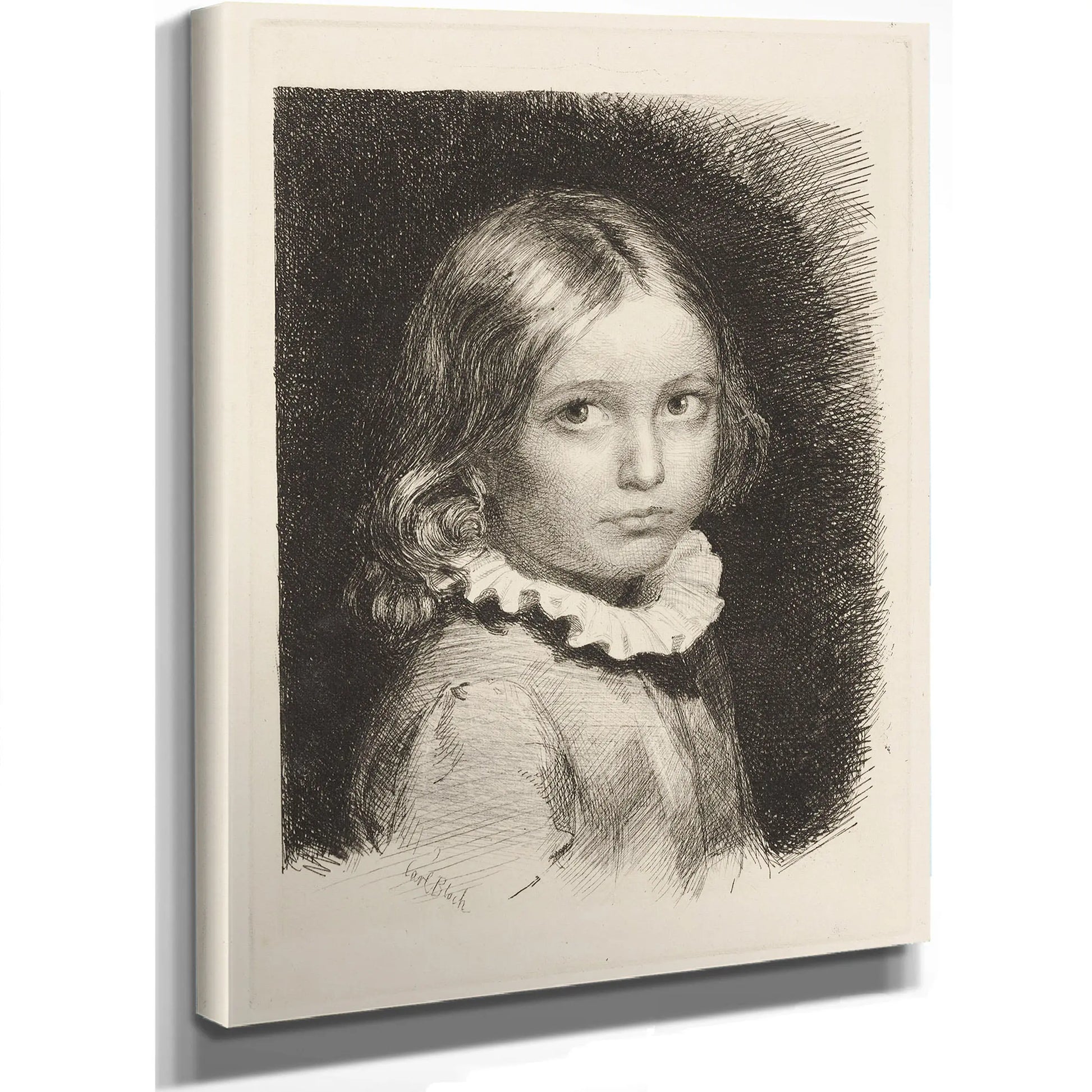 Child Portrait Of Clara Emilie Rose Bloch by Carl Bloch