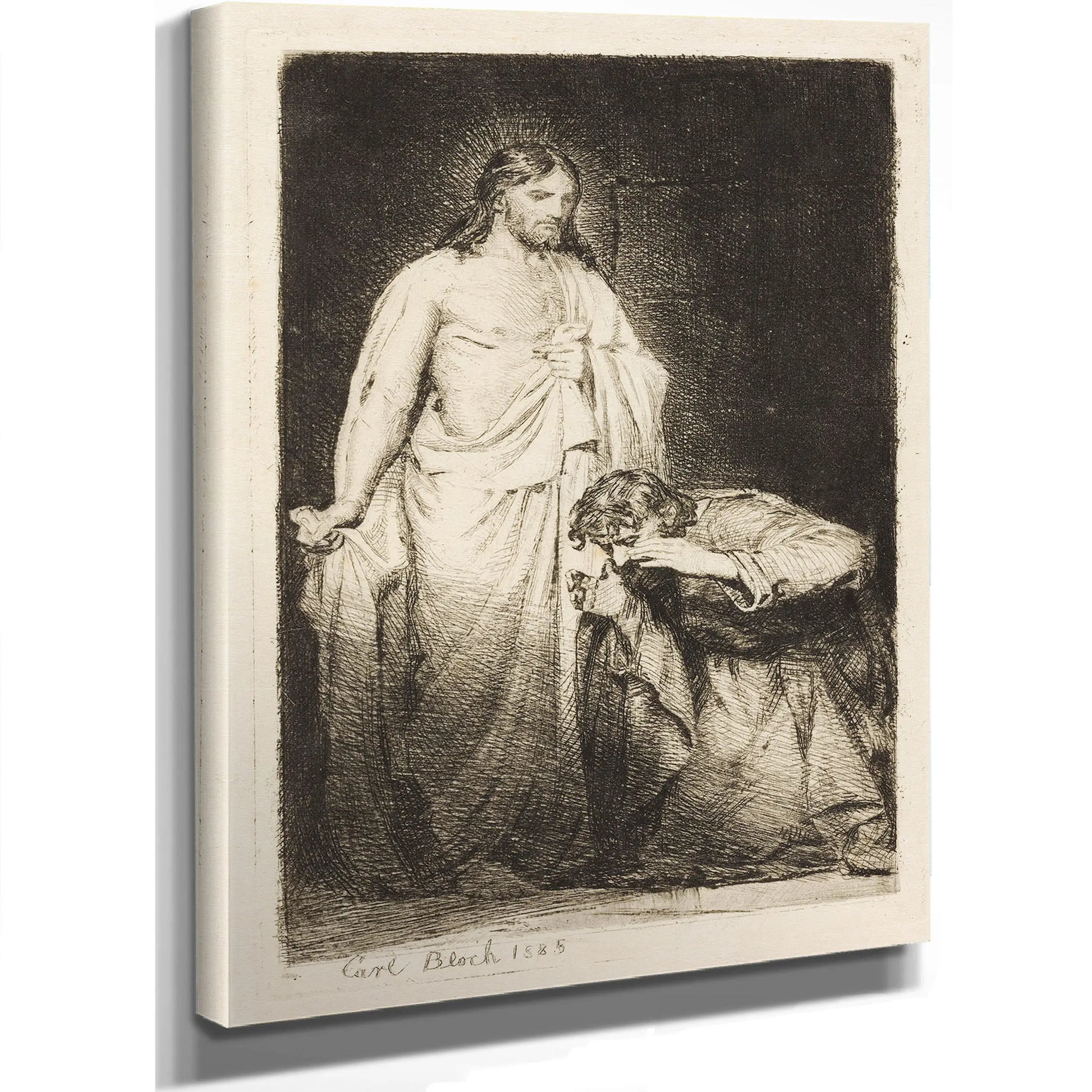 Christ And The Doubting Thomas 4 by Carl Bloch