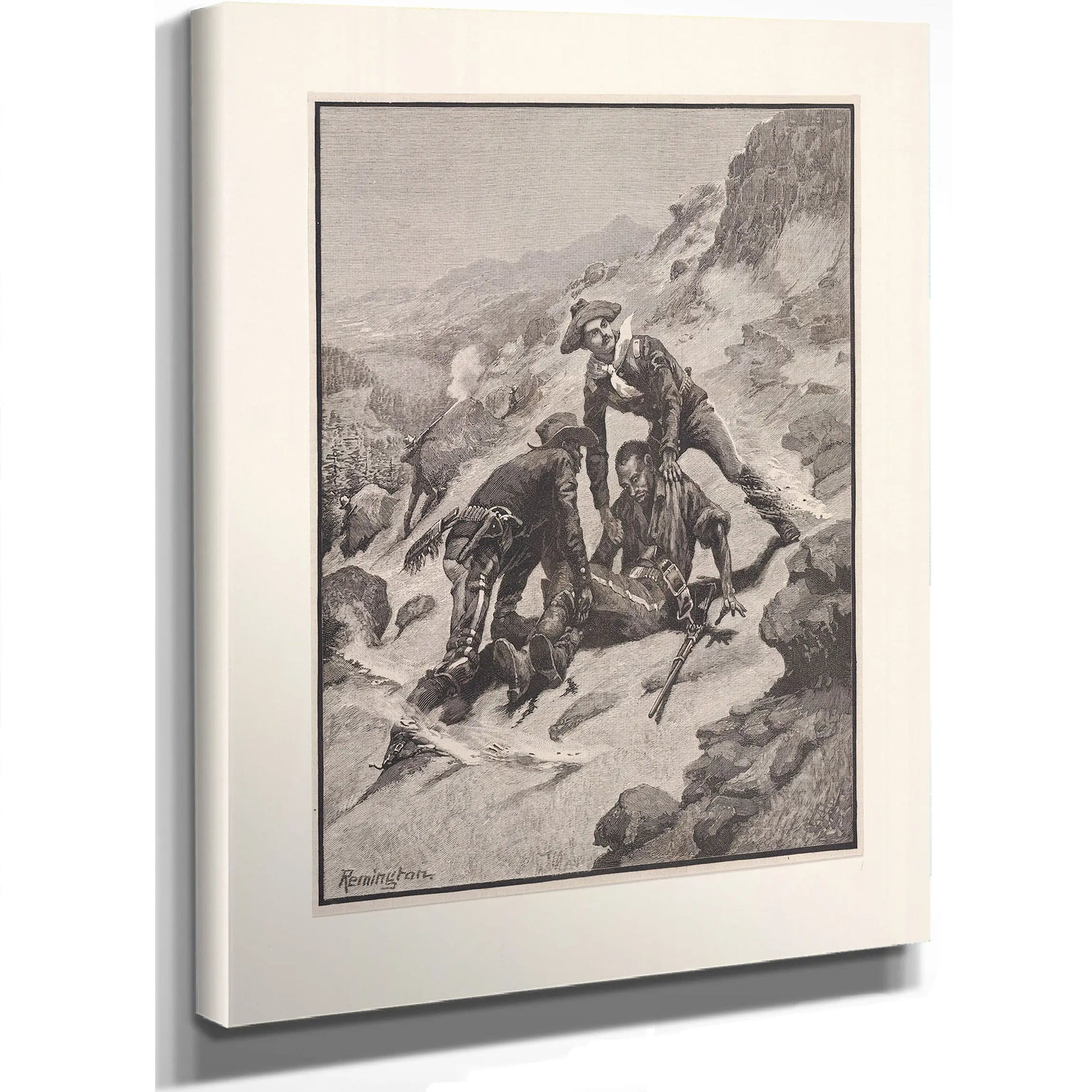Soldiering In The Southwest The Rescue Of Corporal Scott by Frederic Remington