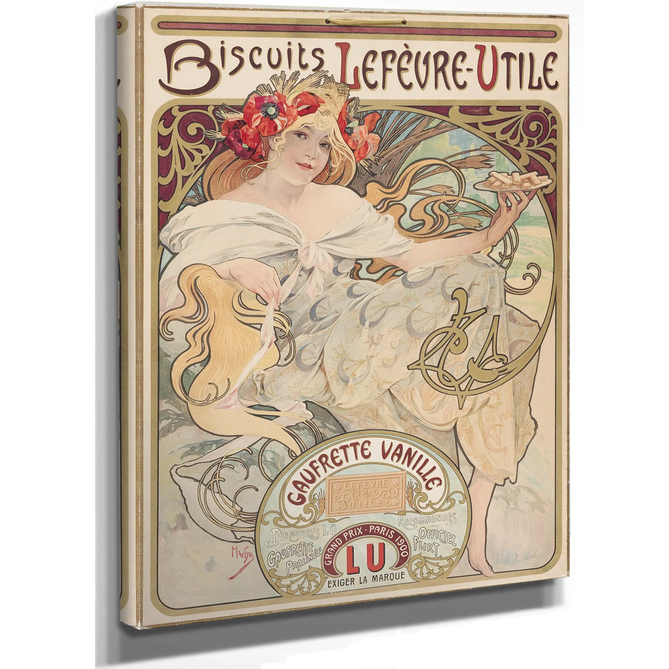Affiche Gaufrettes Vanille Alfons Mucha by Alphonse Mucha
