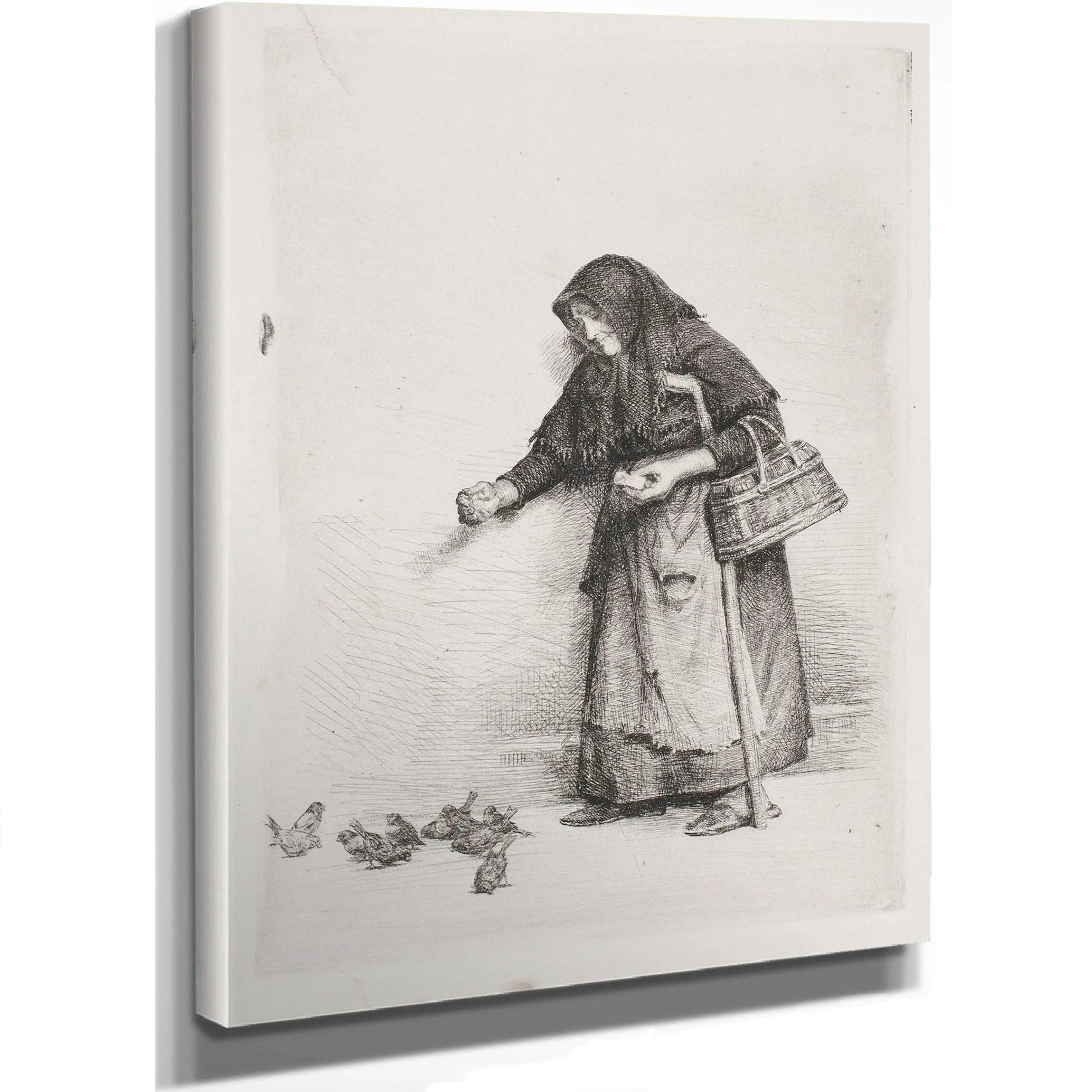 Konen Med Spurvene by Carl Bloch
