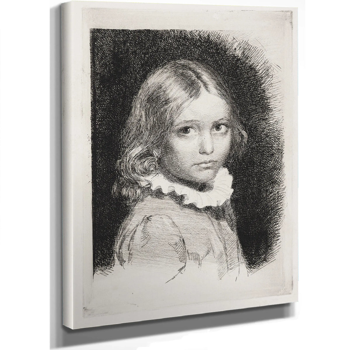 Portrait Of Clara Emilie Rose Bloch by Carl Bloch