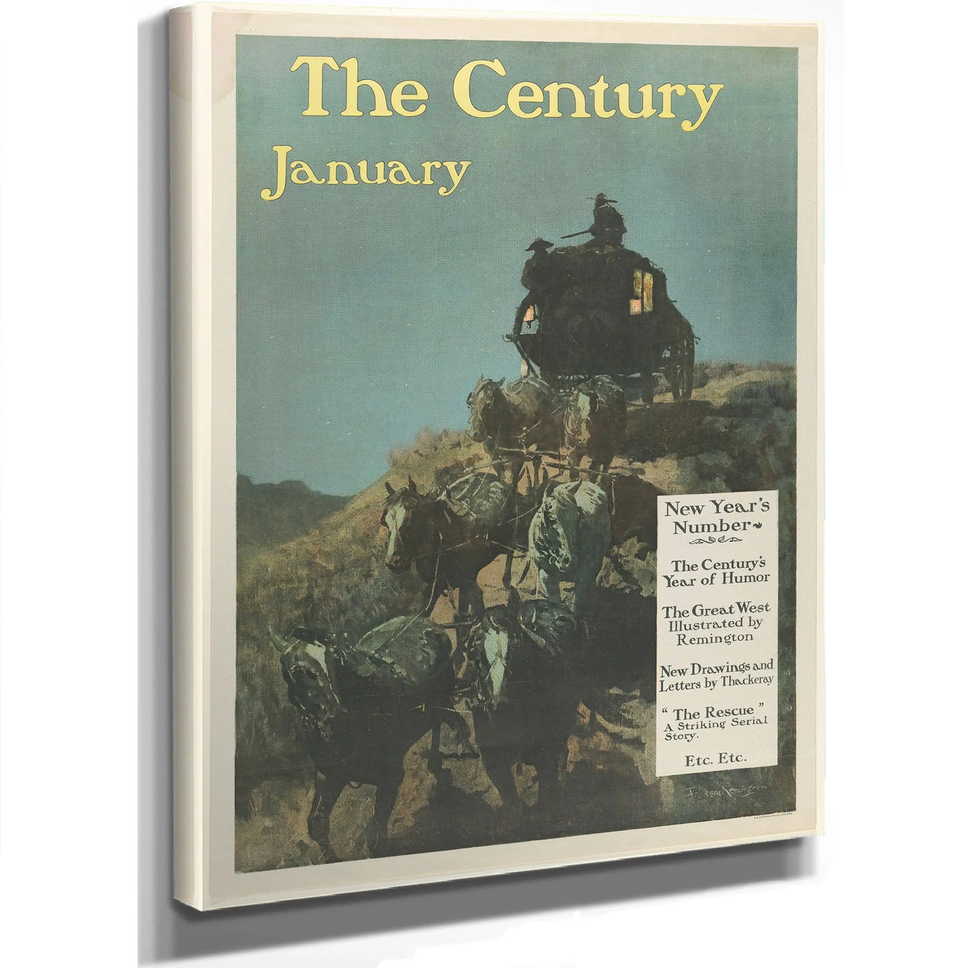 The Century New Year S Number January by Frederic Remington
