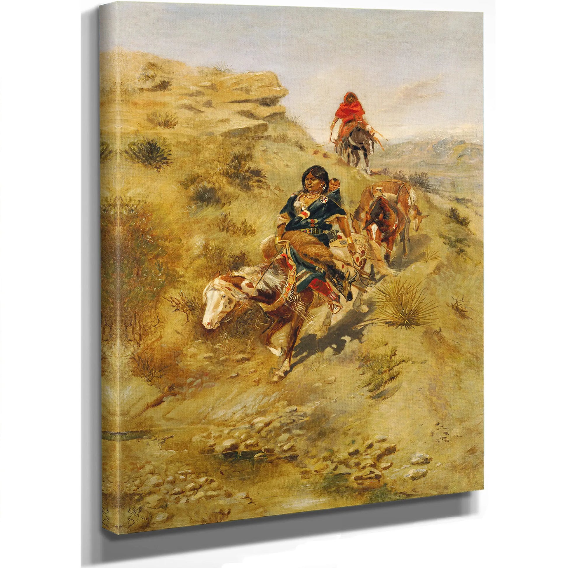 Bringing Home The Meat by Charles Marion Russell