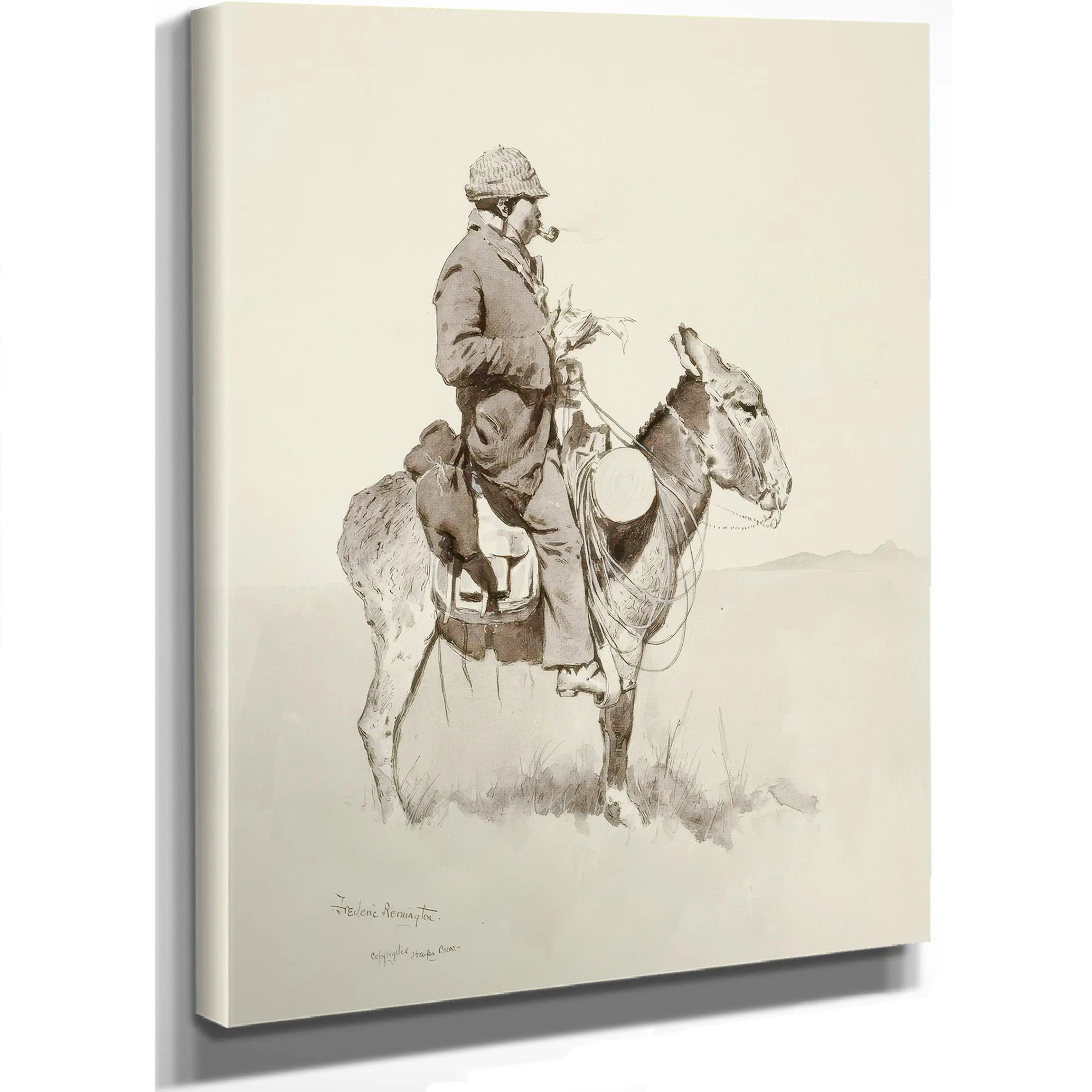 Jacks Man William A Modern Sancho Panza by Frederic Remington