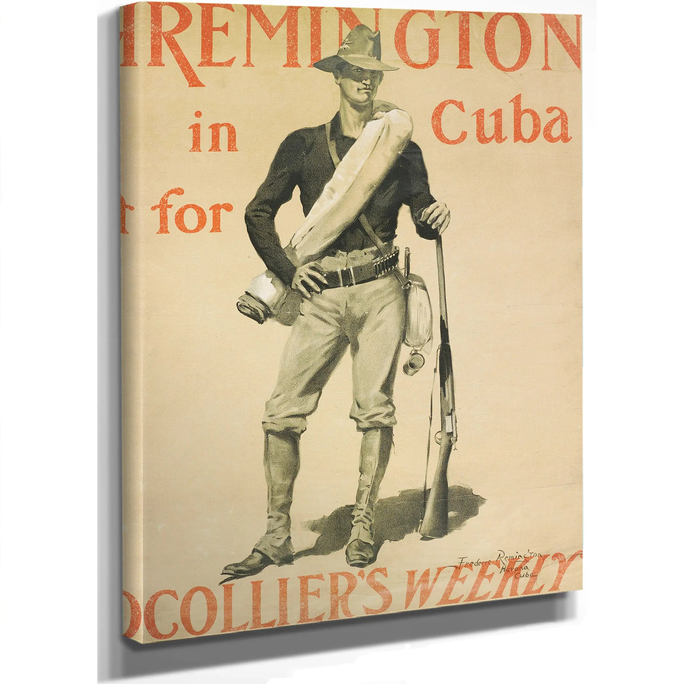 Remington In Cuba For Colliers Weekly by Frederic Remington