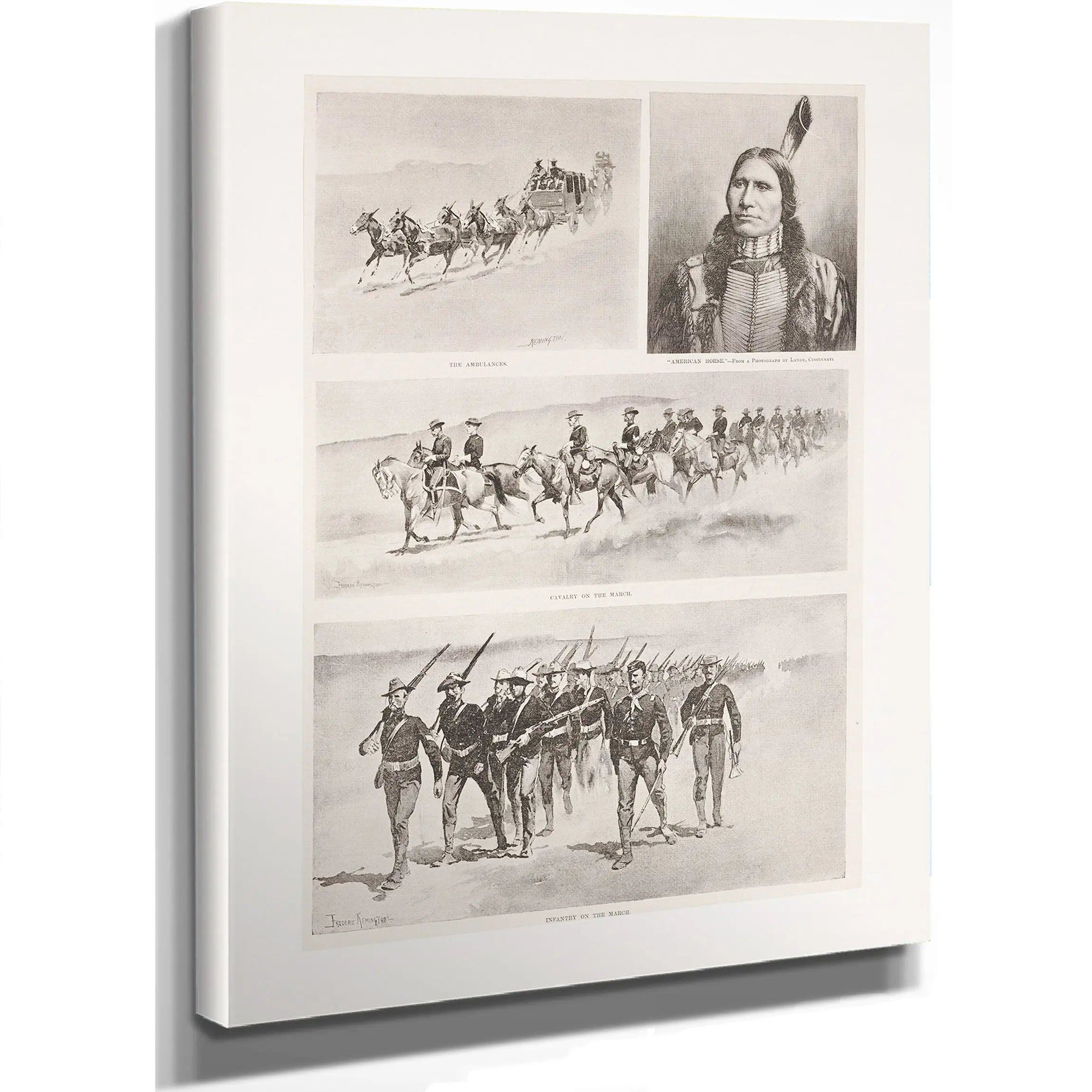 Concentrating Troops On The Northern Indian Agencies by Frederic Remington