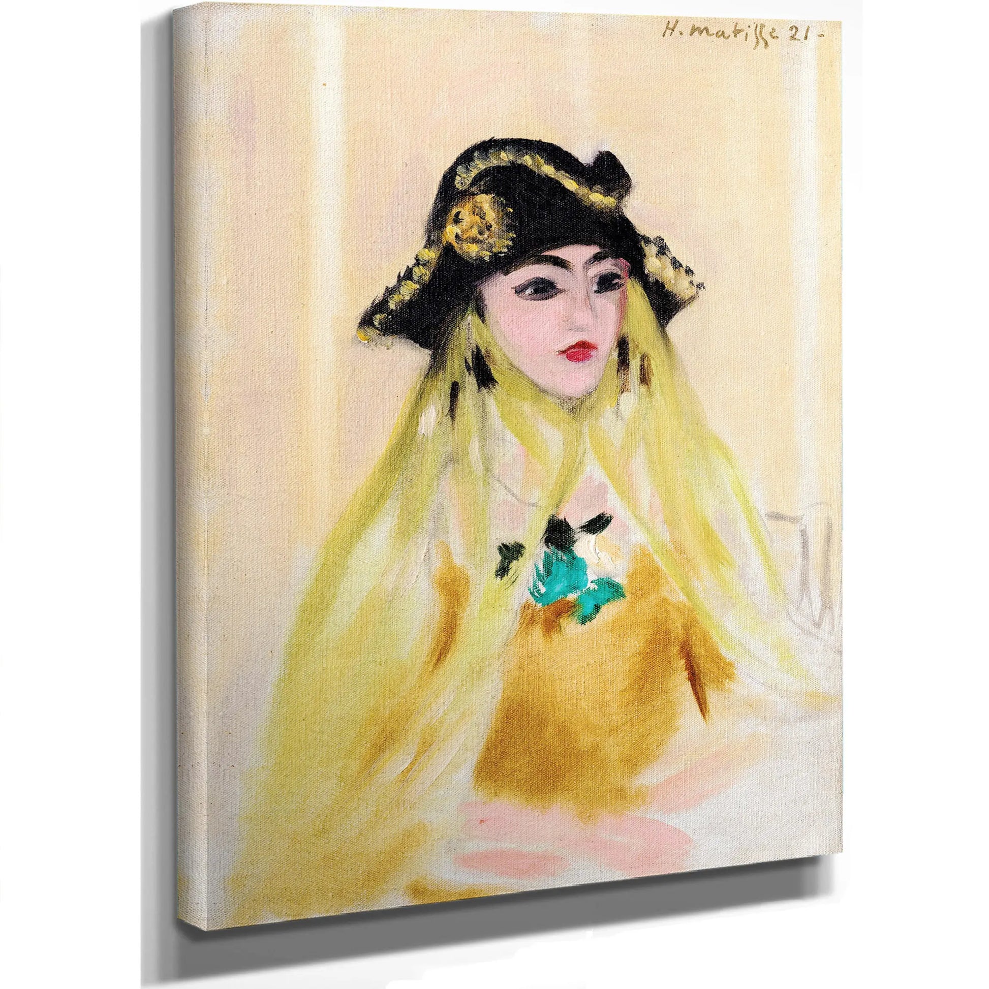 Young Woman With A Tricorn Hat by Henri Matisse