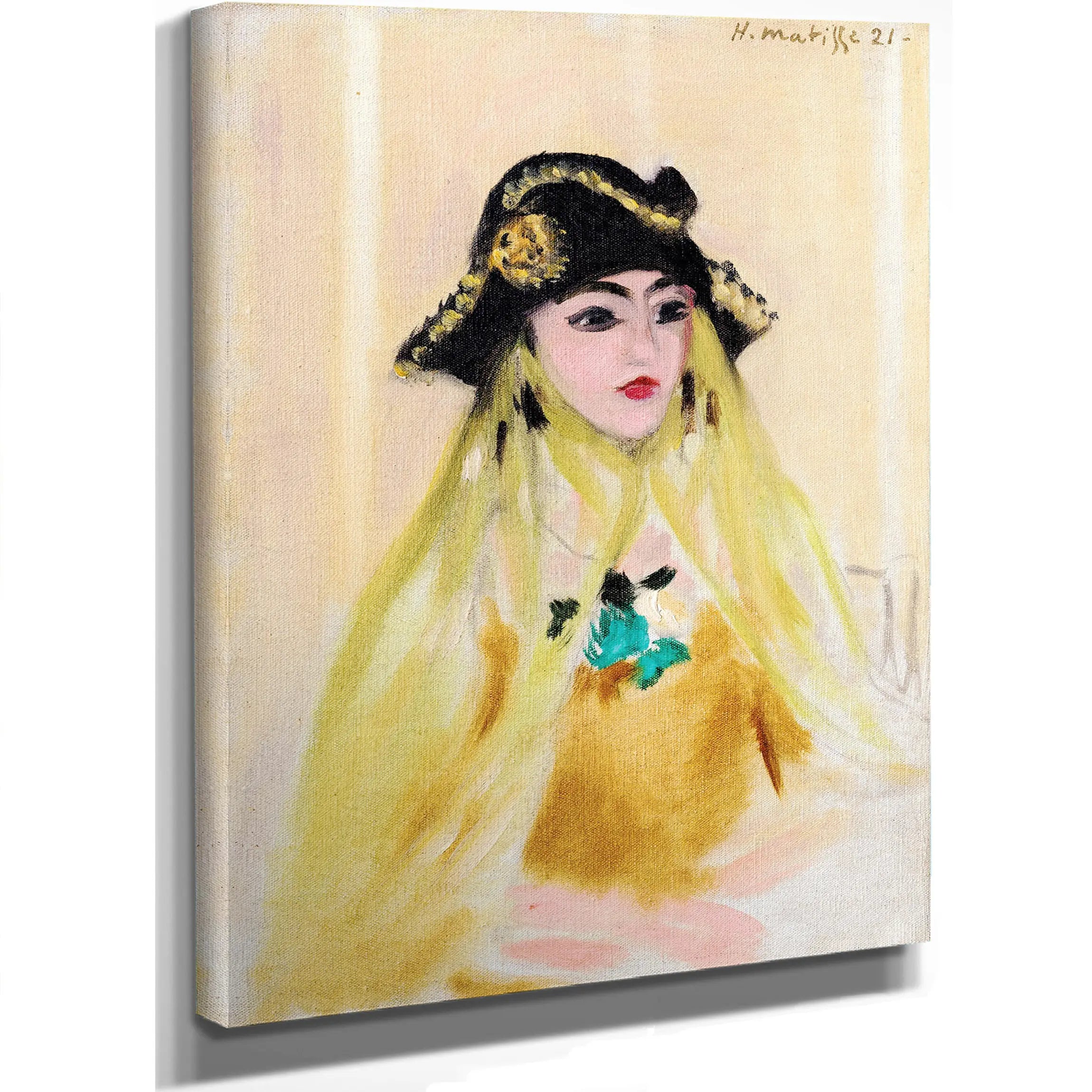 Young Woman With A Tricorn Hat by Henri Matisse