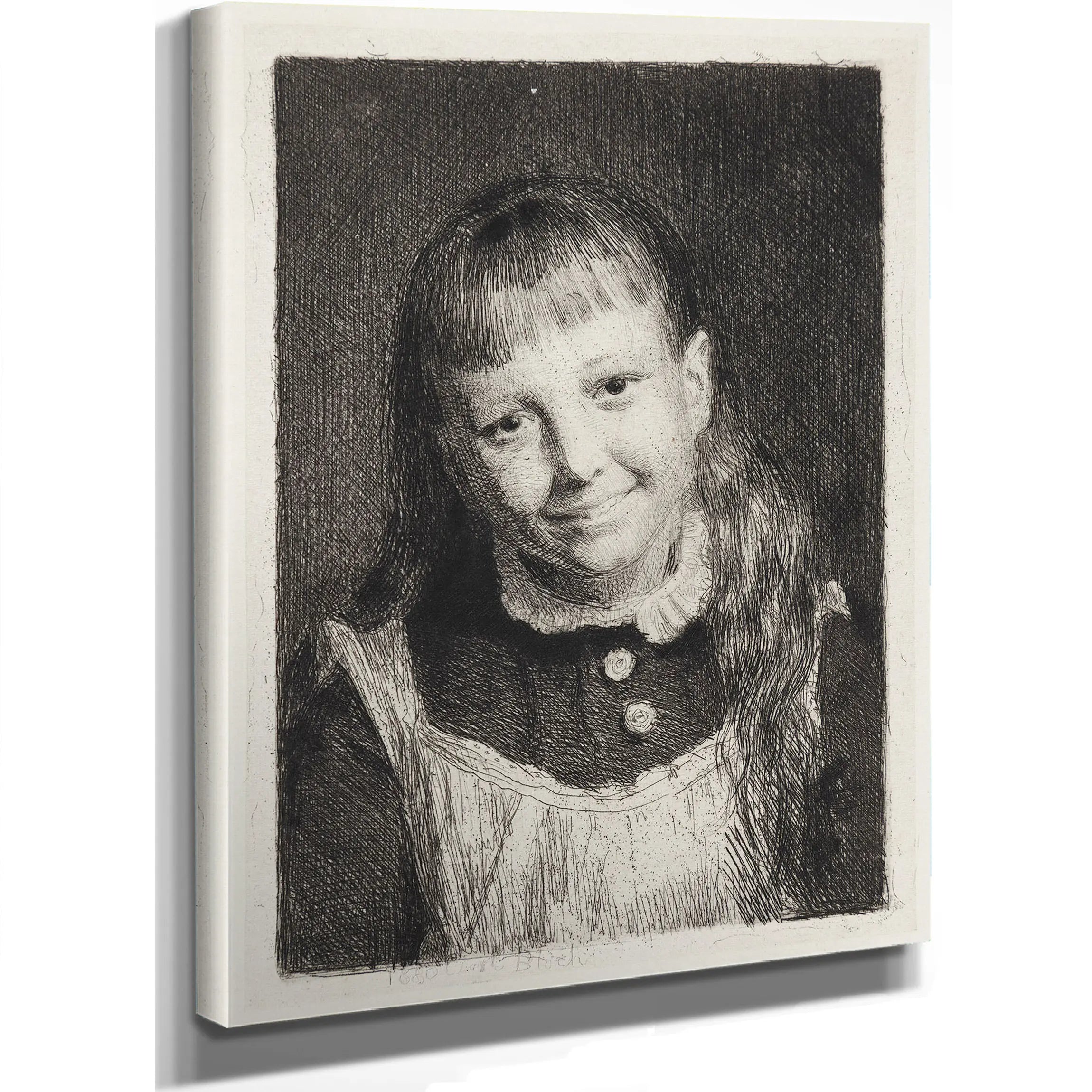 The Laughing Girl Portrait Of Ida Alma Bloch by Carl Bloch