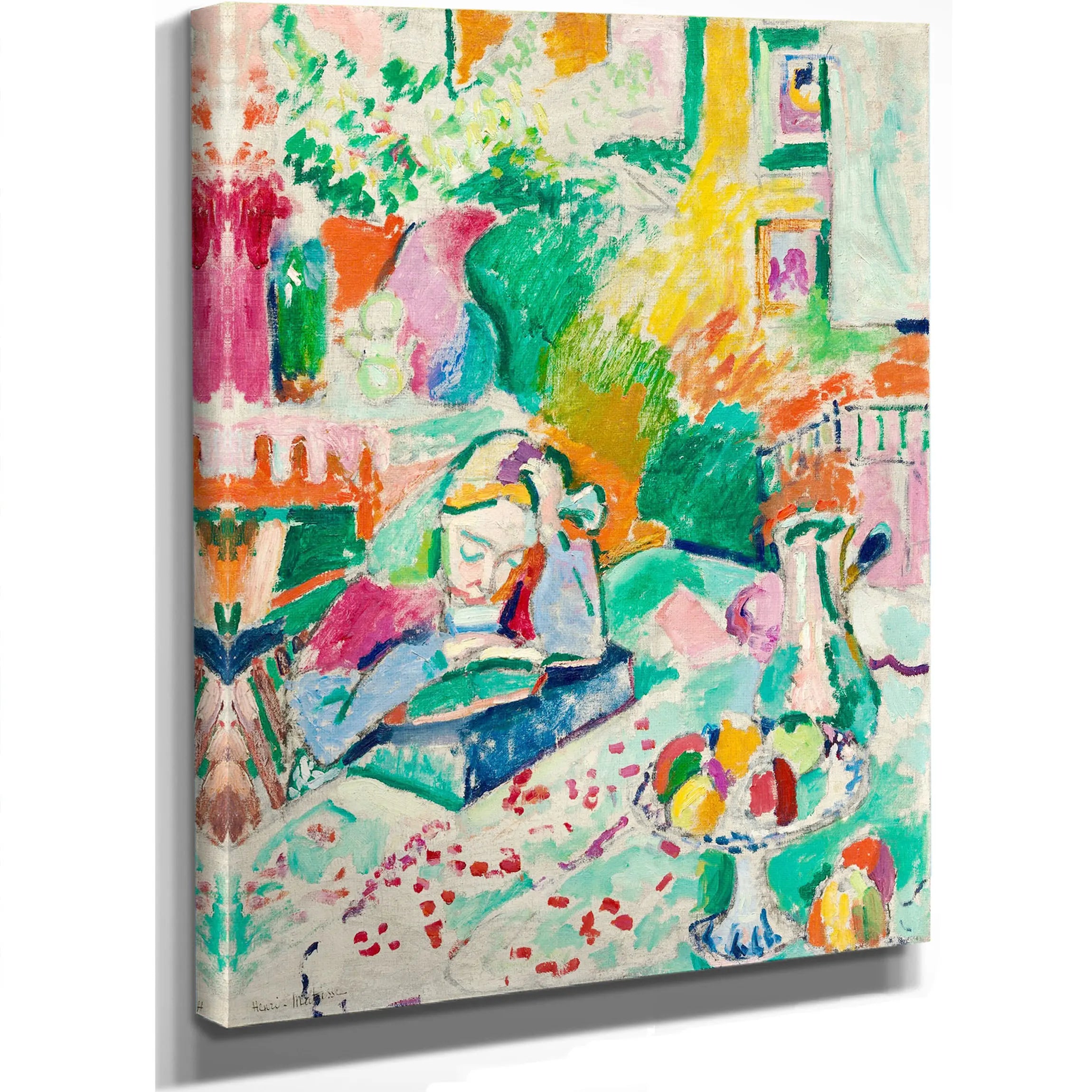 Interior With A Young Girl (Girl Reading) by Henri Matisse