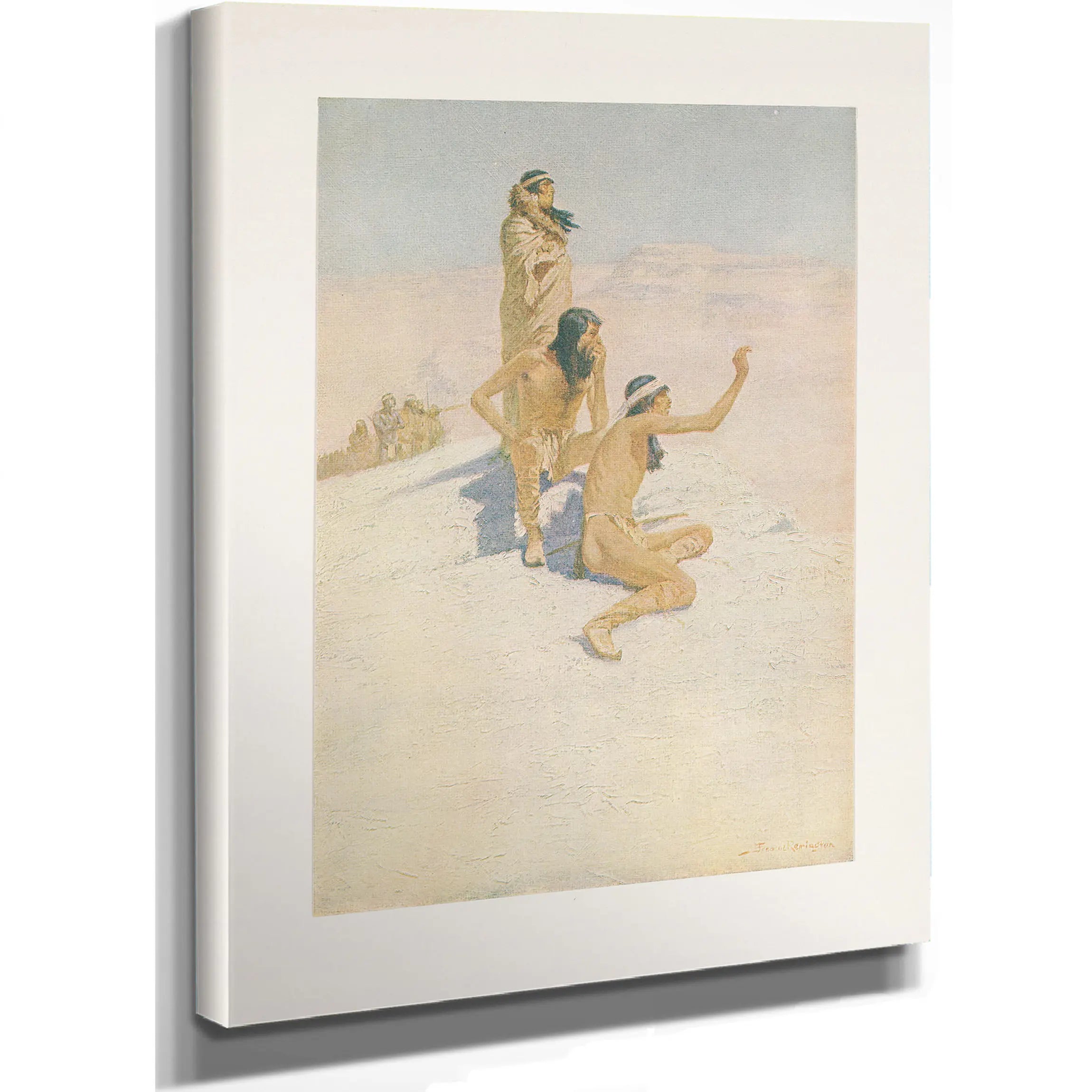 The Great Explorers I Cabeca De Vaca In The Desert by Frederic Remington