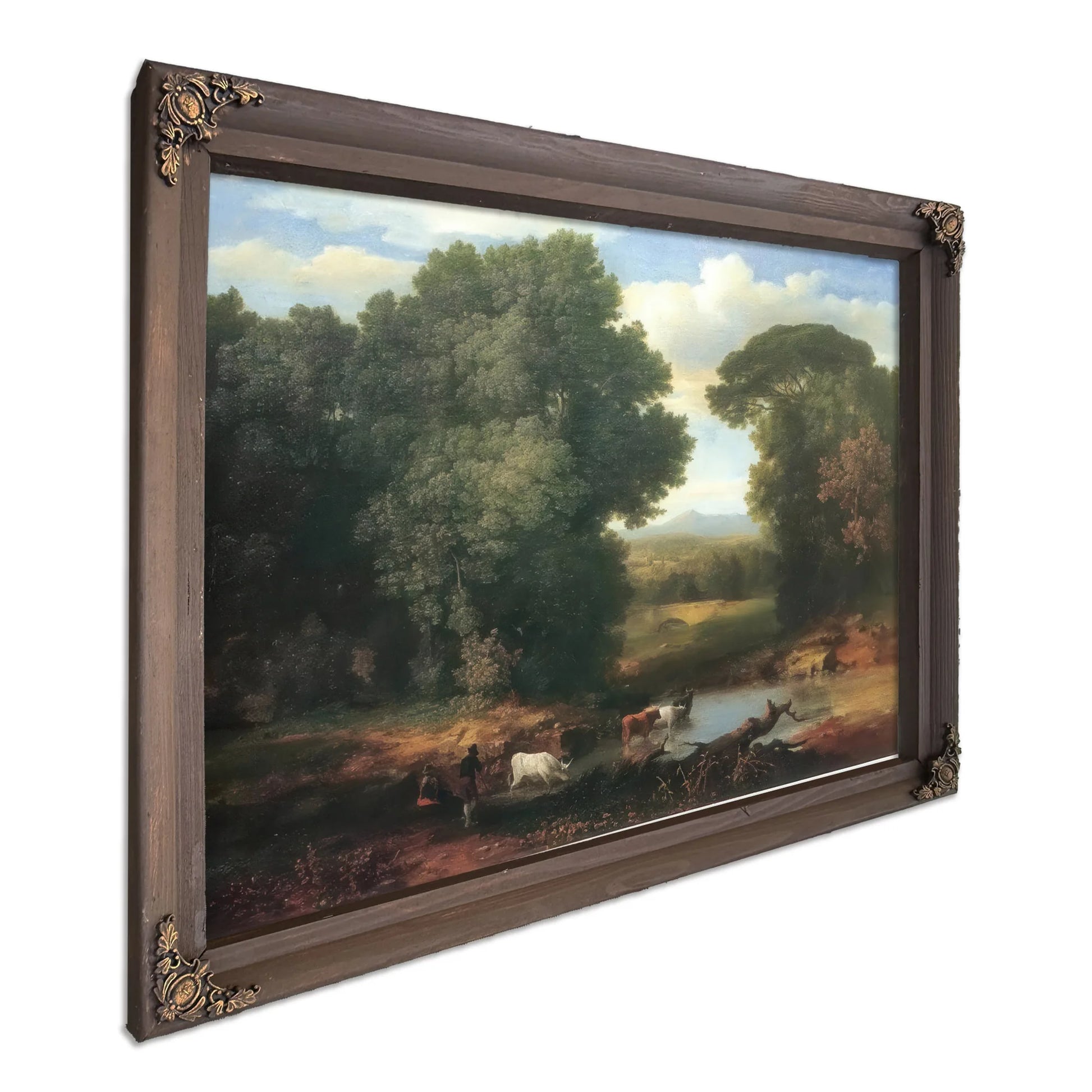 A Bit Of The Roman Aqueduct By George Inness Fine Art Print
