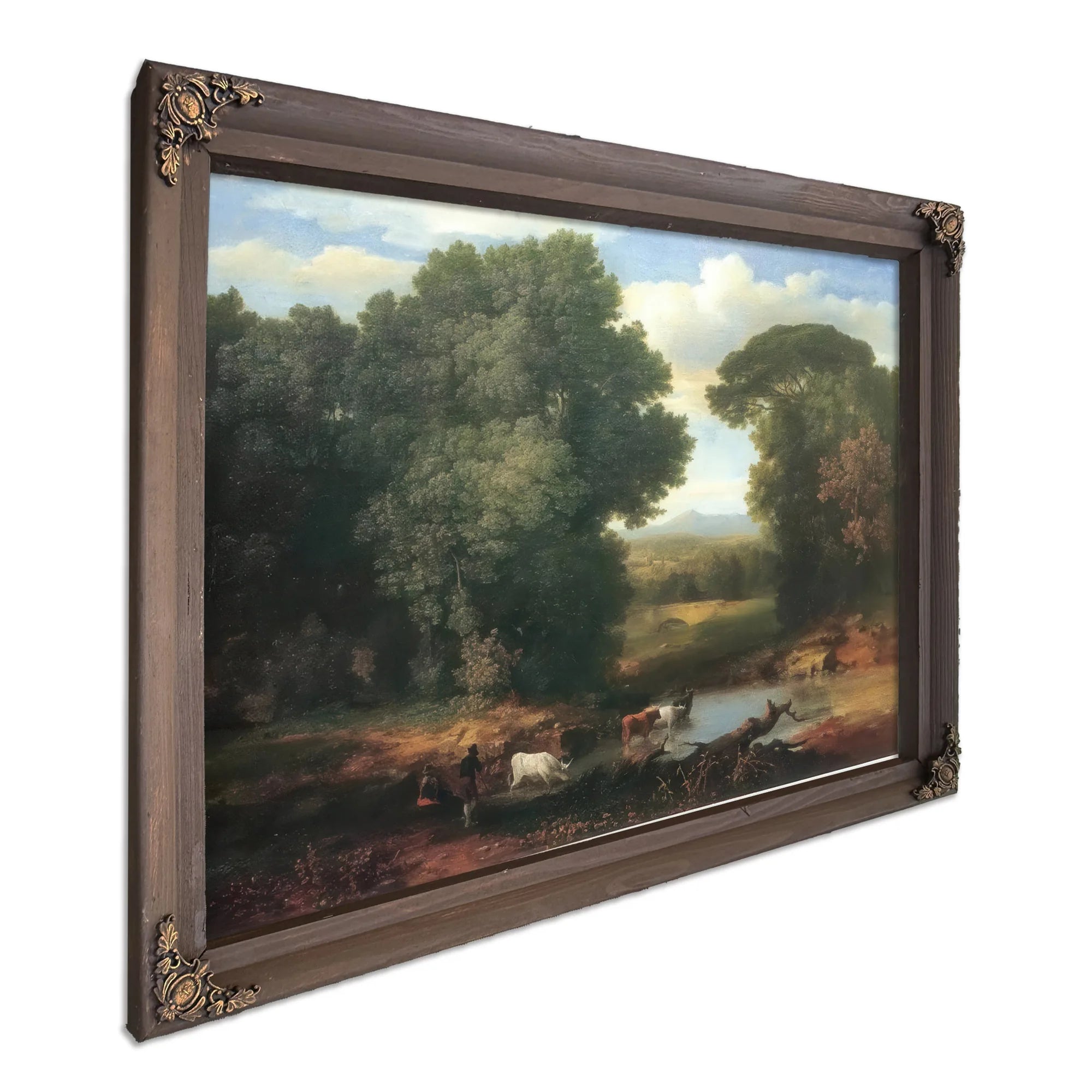 A Bit Of The Roman Aqueduct By George Inness Fine Art Print