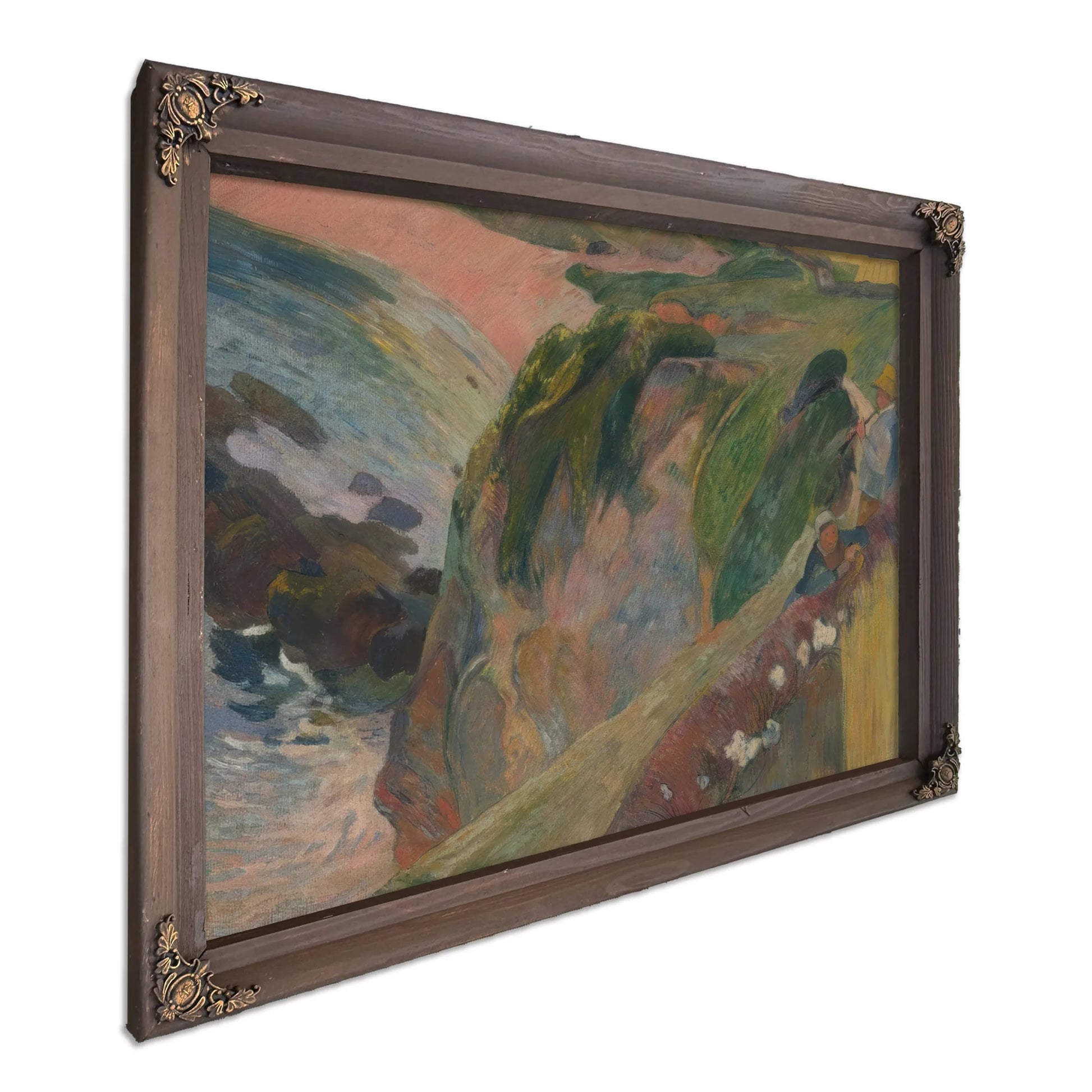 The Flageolet Player On The Cliff By Paul Gauguin Fine Art Print