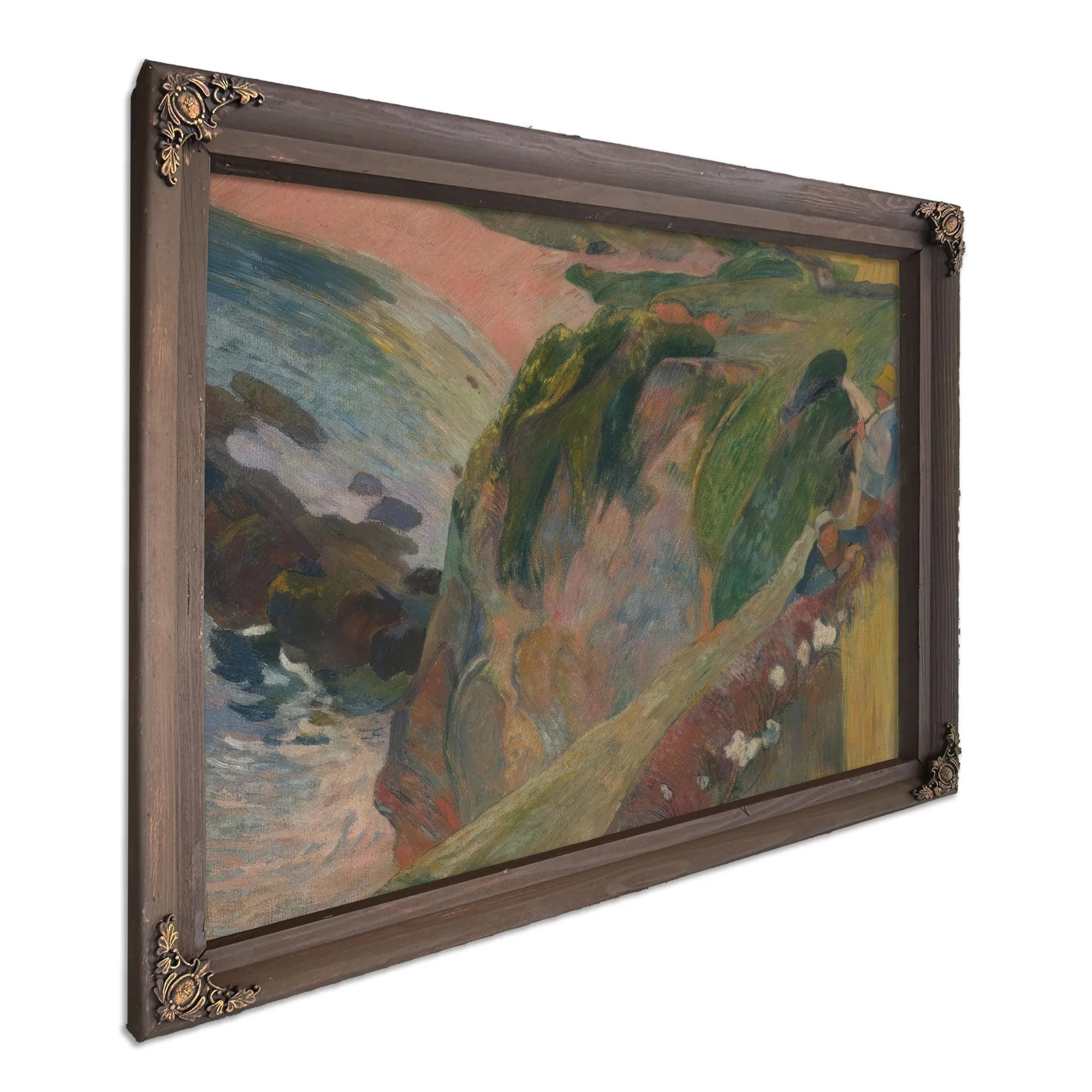 The Flageolet Player On The Cliff By Paul Gauguin Fine Art Print