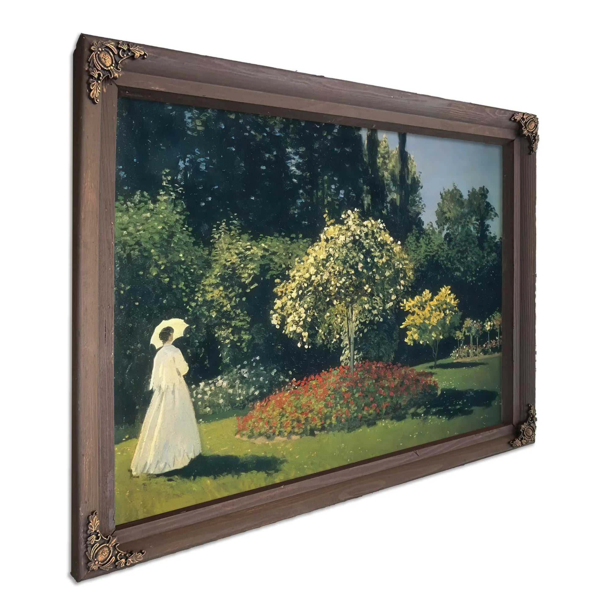 Jeanne Marguerite Lecadre In The Garden At Sainte Adresse By Claude Monet Fine Art Print