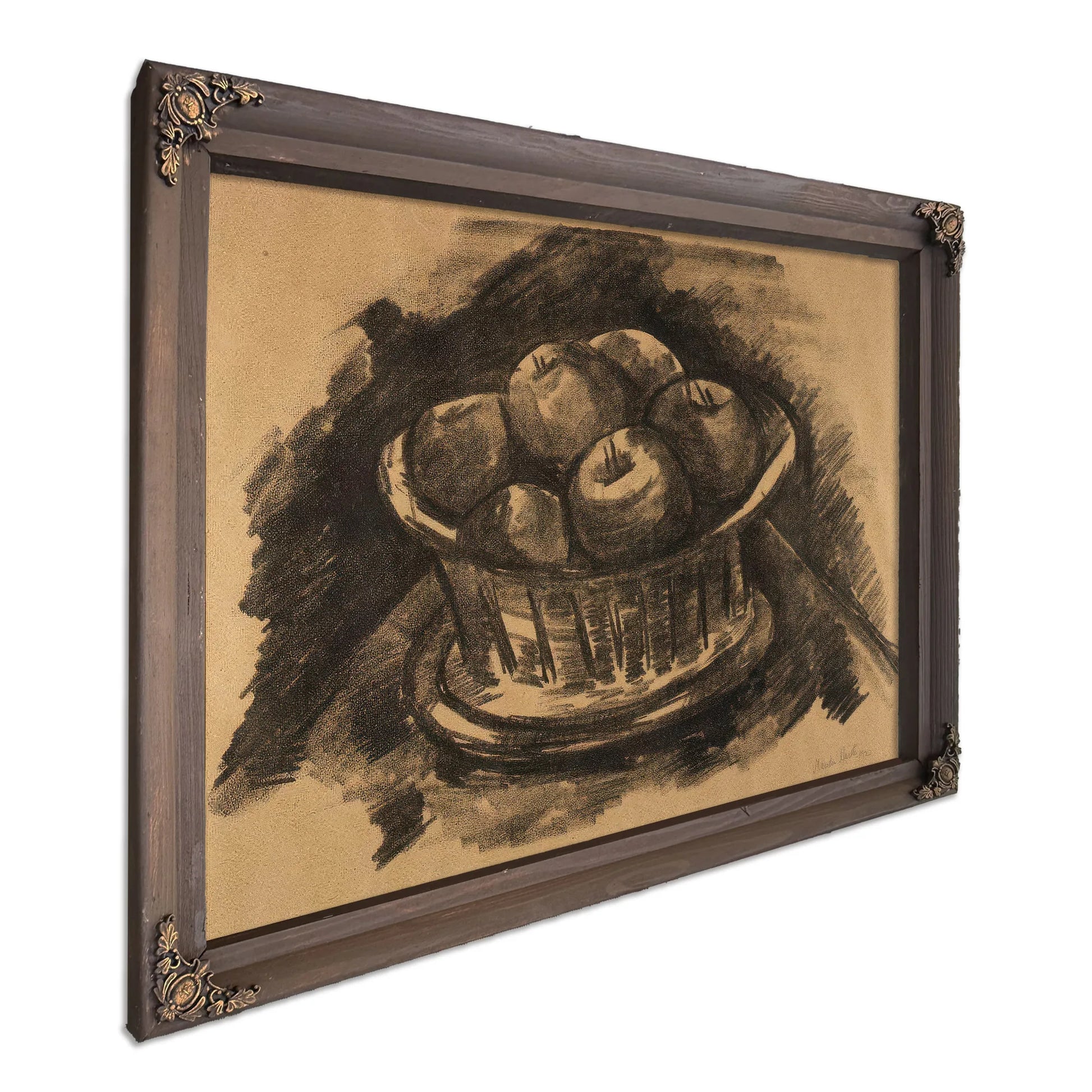 Apples In Basket By Marsden Hartley Fine Art Print
