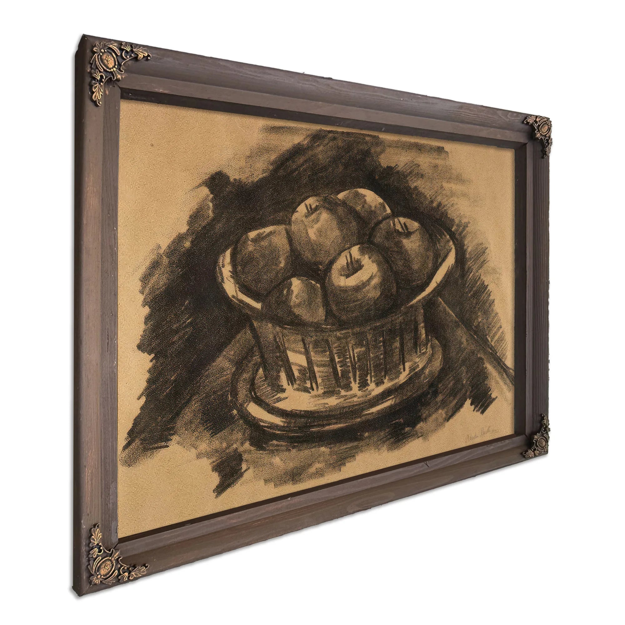 Apples In Basket By Marsden Hartley Fine Art Print
