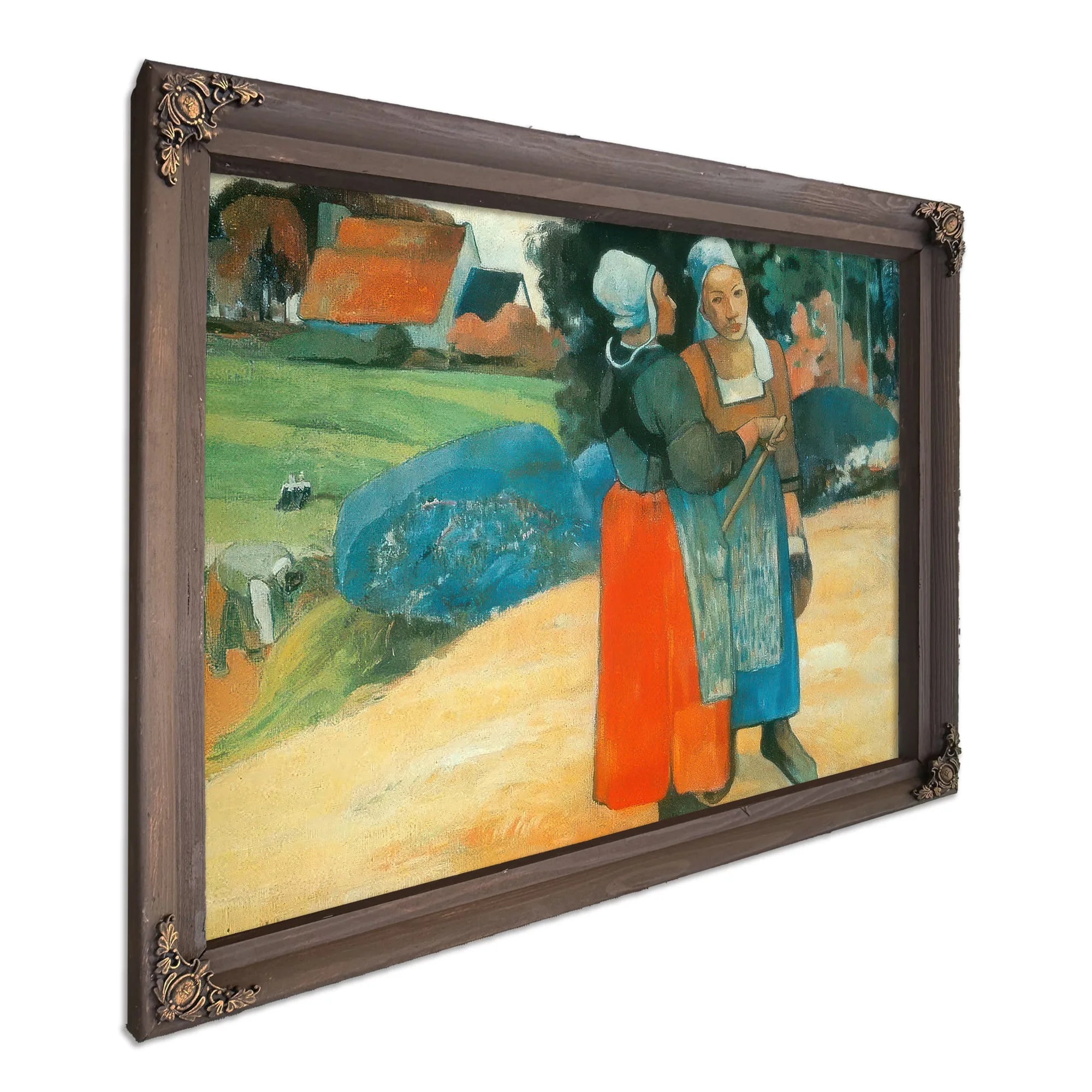 Breton Peasant Women By Paul Gauguin Fine Art Print