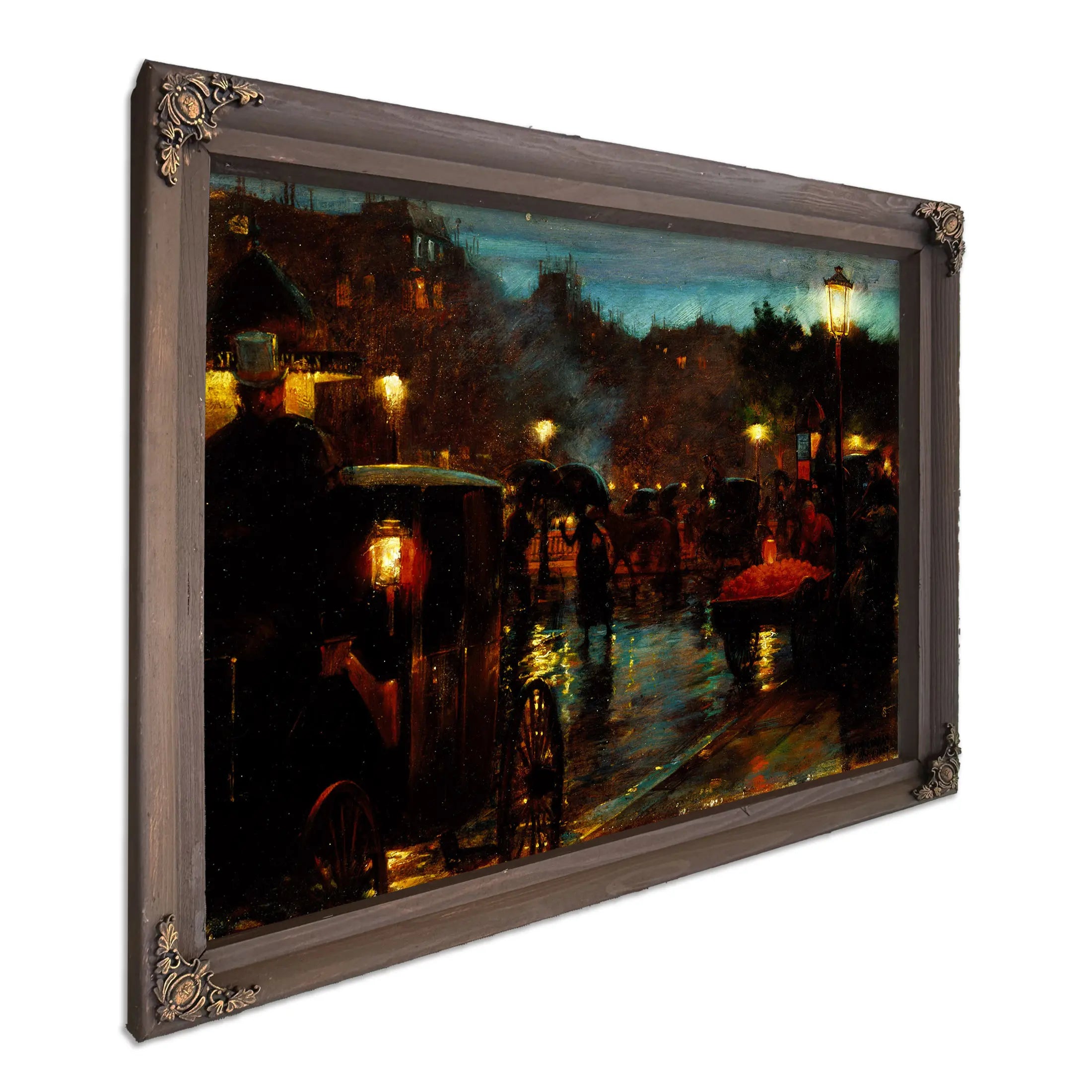 Paris At Night (1889) by Charles Courtney Curran
