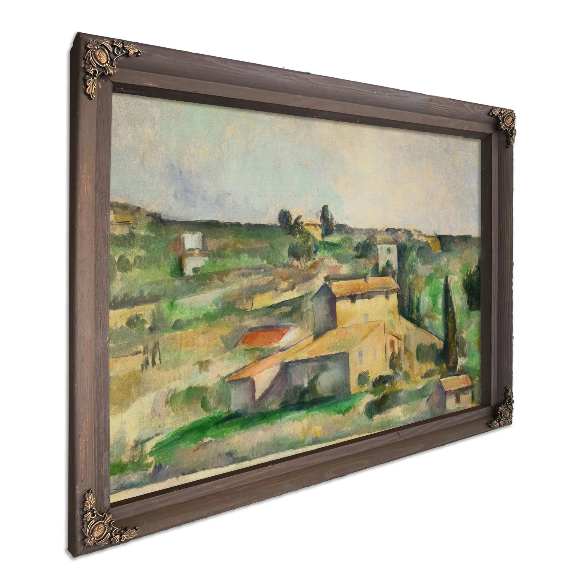 Fields At Bellevue By Paul Cezanne Fine Art Print
