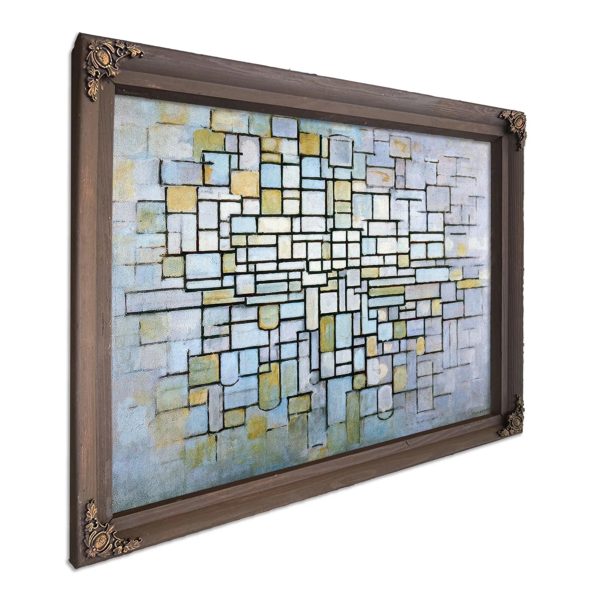 Composition In Blue Gray And Pink 1913 Oil On Canvas 880X1150Mm Kro Ller Mu Ller Museum Otterlo By Piet Mondrian Fine Art Print