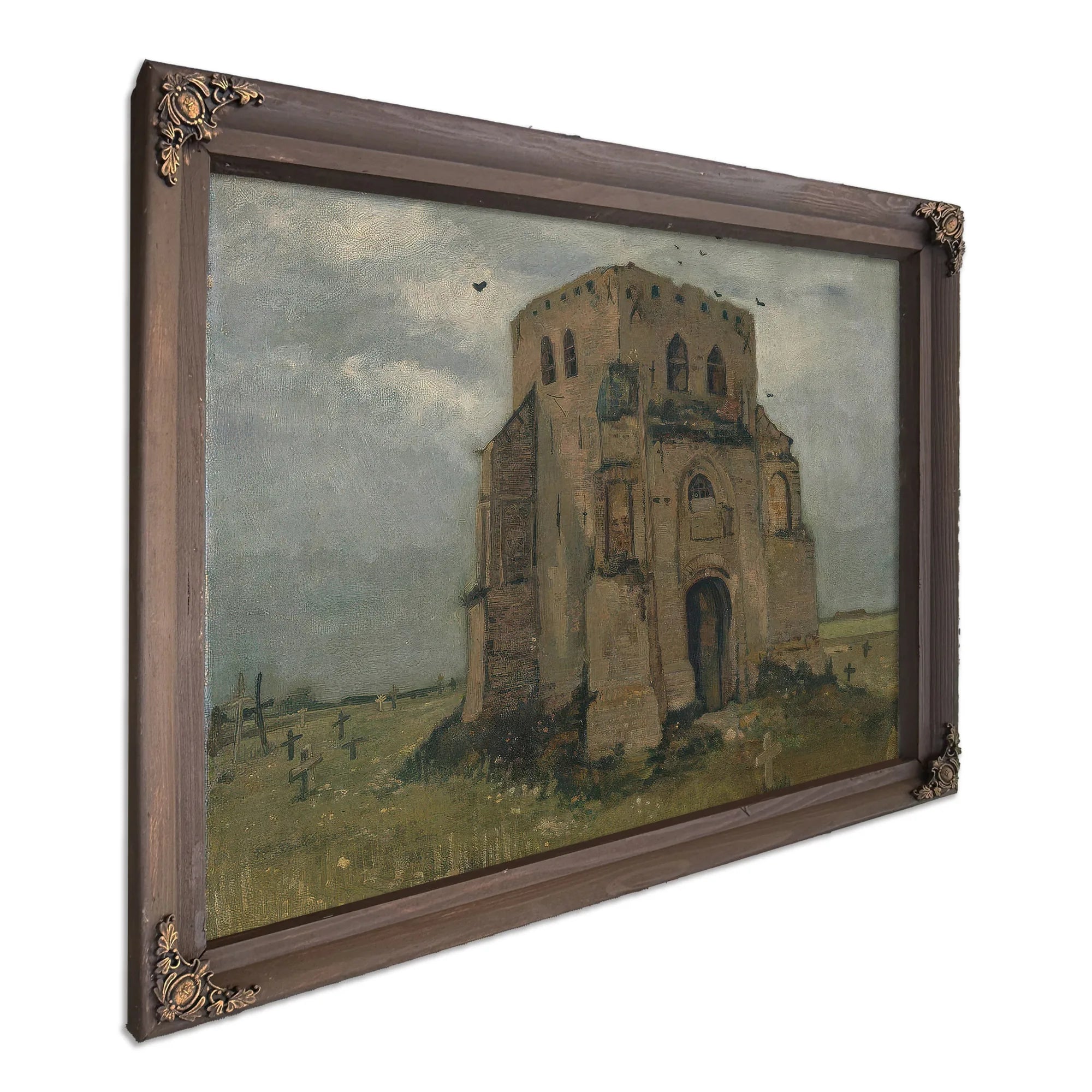 The Old Church Tower At Nuenen ('The Peasants' Churchyard') 2 By Vincent Van Gogh Fine Art Print