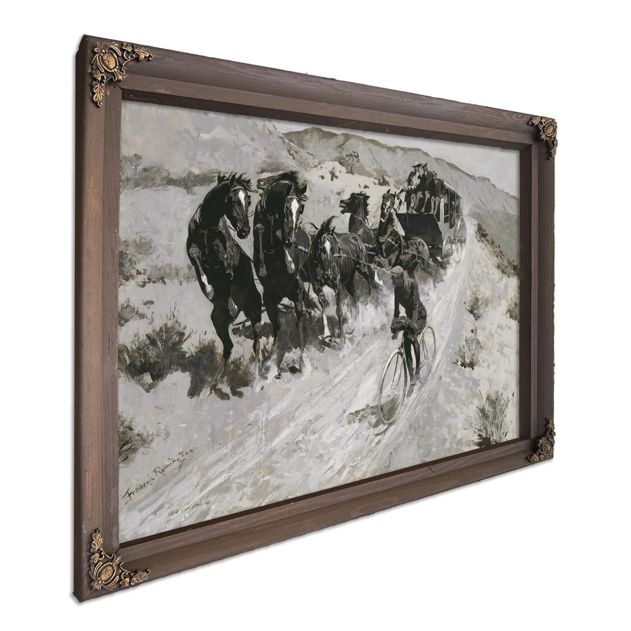 The Right Of The Road By Frederic S Remington  by Frederic Remington