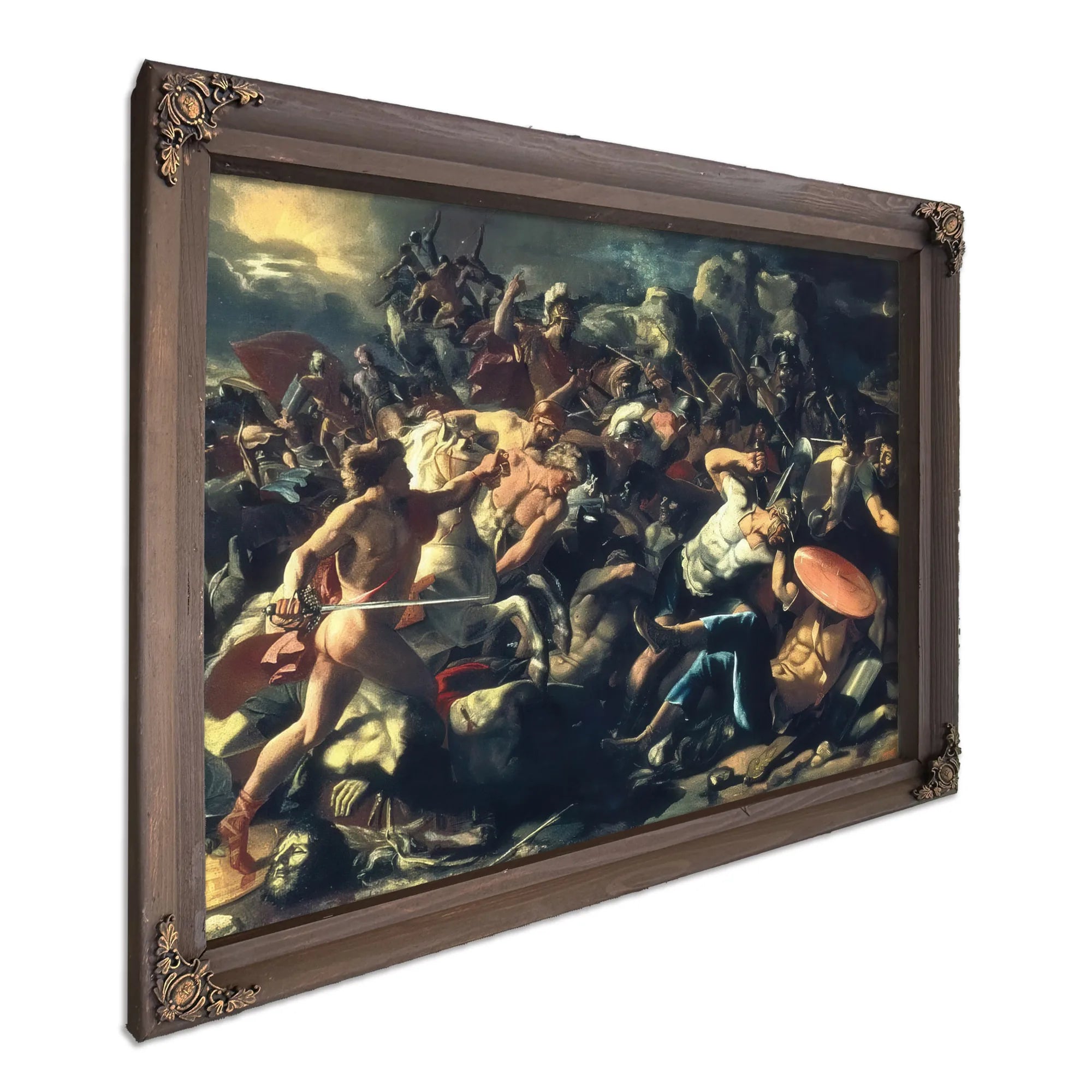 Joshuas Victory Over The Amorites By Nicholas Poussin Fine Art Print