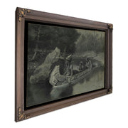 Pitched It Sheer Into The River Where It Still Is Seen In The Summer by Frederic Remington