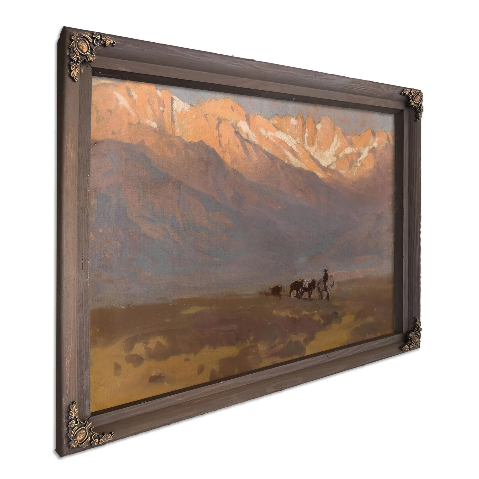 High Sierras (Rider With Pack Horses Beneath Mount Whitney), 1942 By Edgar Payne Fine Art Print