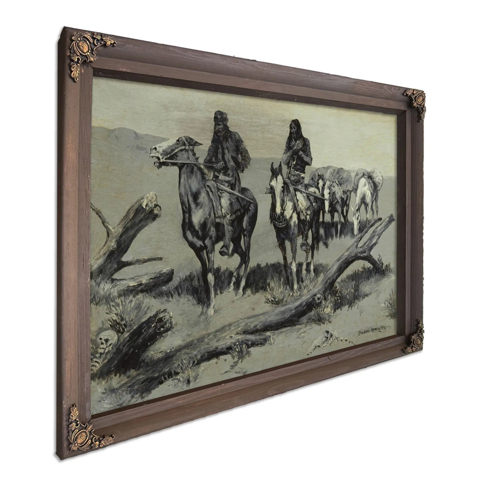 Dead Men The Discovery  by Frederic Remington