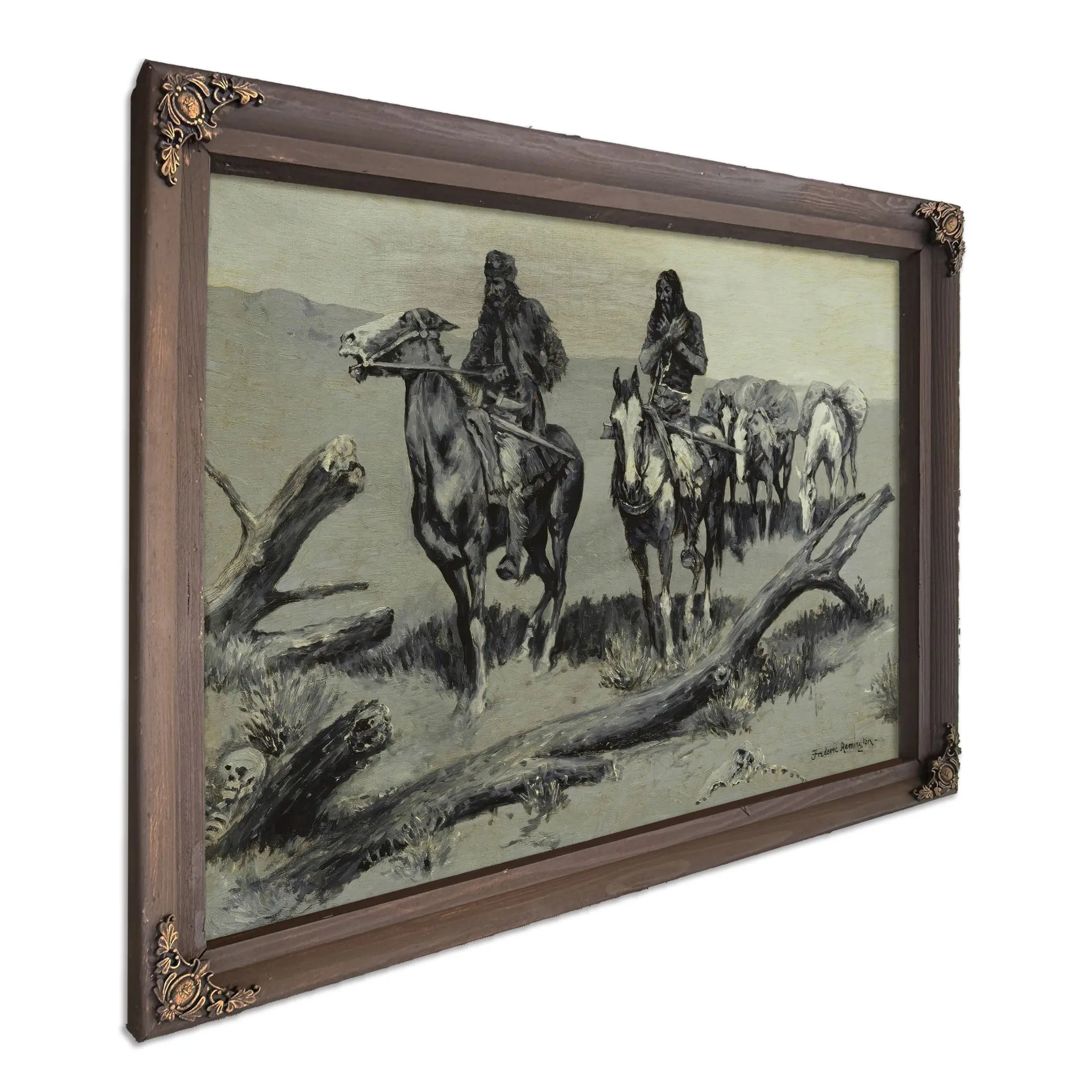 Dead Men The Discovery  by Frederic Remington
