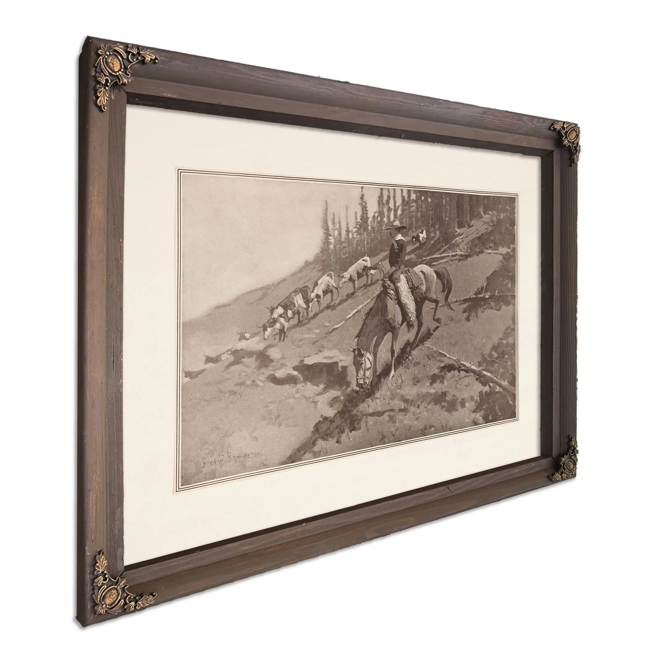 The Roundup by Frederic Remington