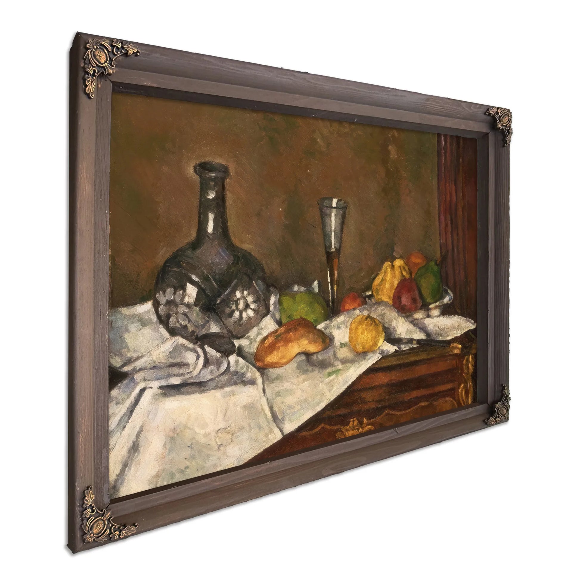 Still Life With A Dessert By Paul Cezanne Fine Art Print