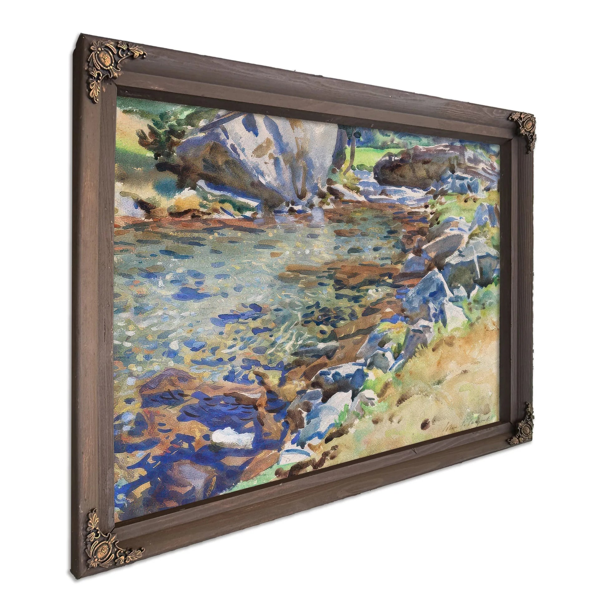 Brook Among Rocks By John Singer Sargent Fine Art Print