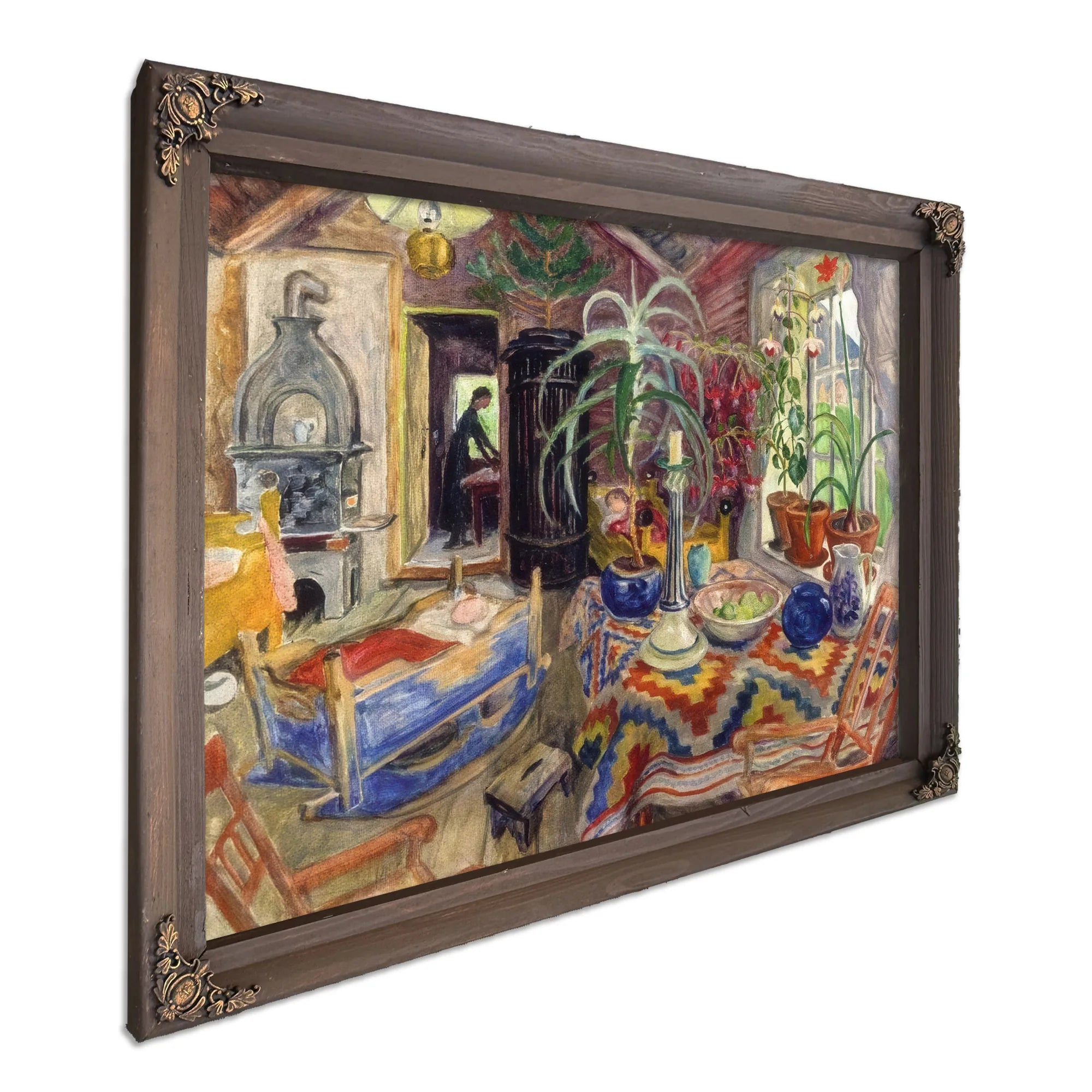 Interior With Cradle By Nicolai Astrup Fine Art Print