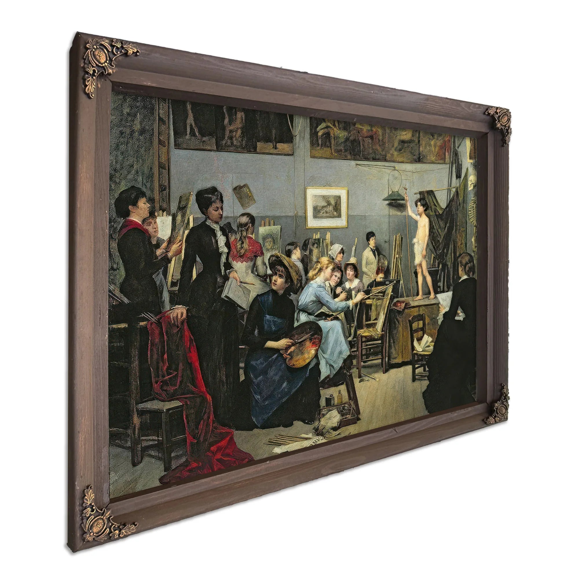 In The Studio 1881 By Marie Bashkirtseff Fine Art Print
