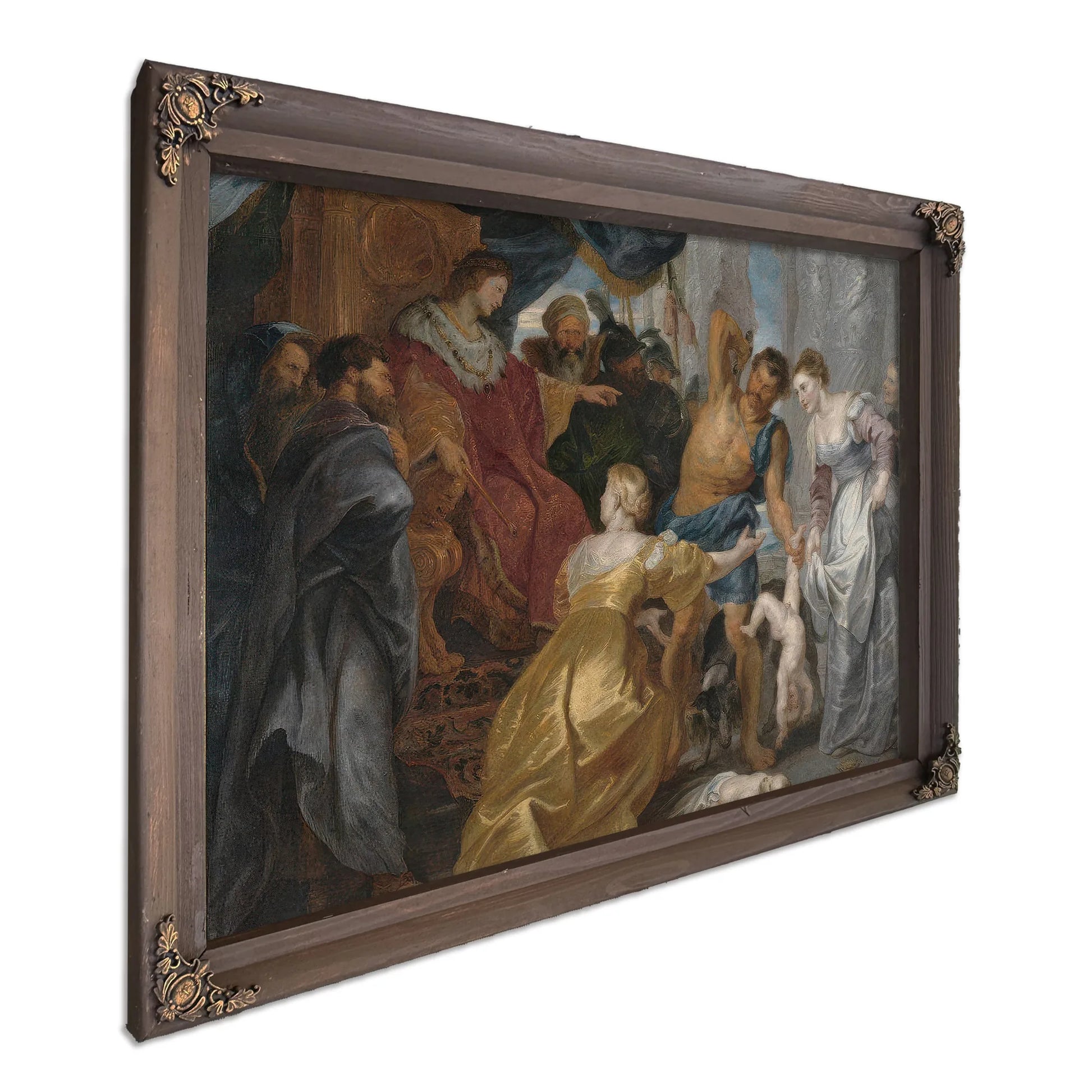 The Judgement Of Solomon By Peter Paul Rubens Fine Art Print