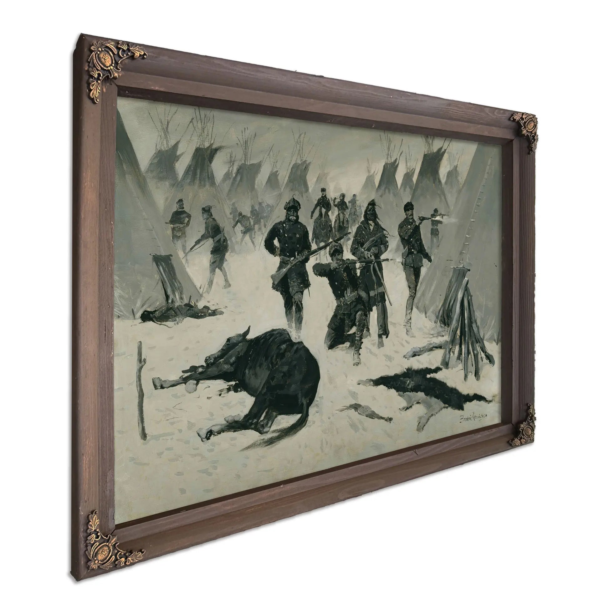 The Defeat Of Crazy Horse  by Frederic Remington