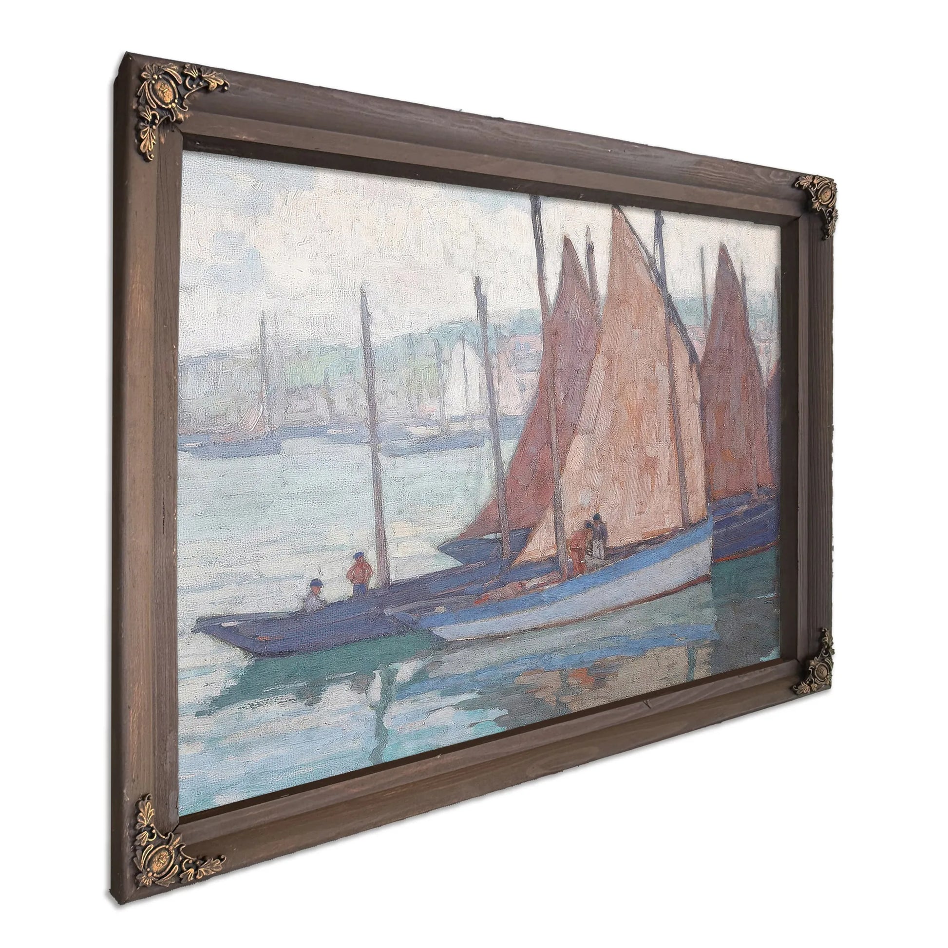 Sardine Boats (Gray Day) By Edgar Payne Fine Art Print
