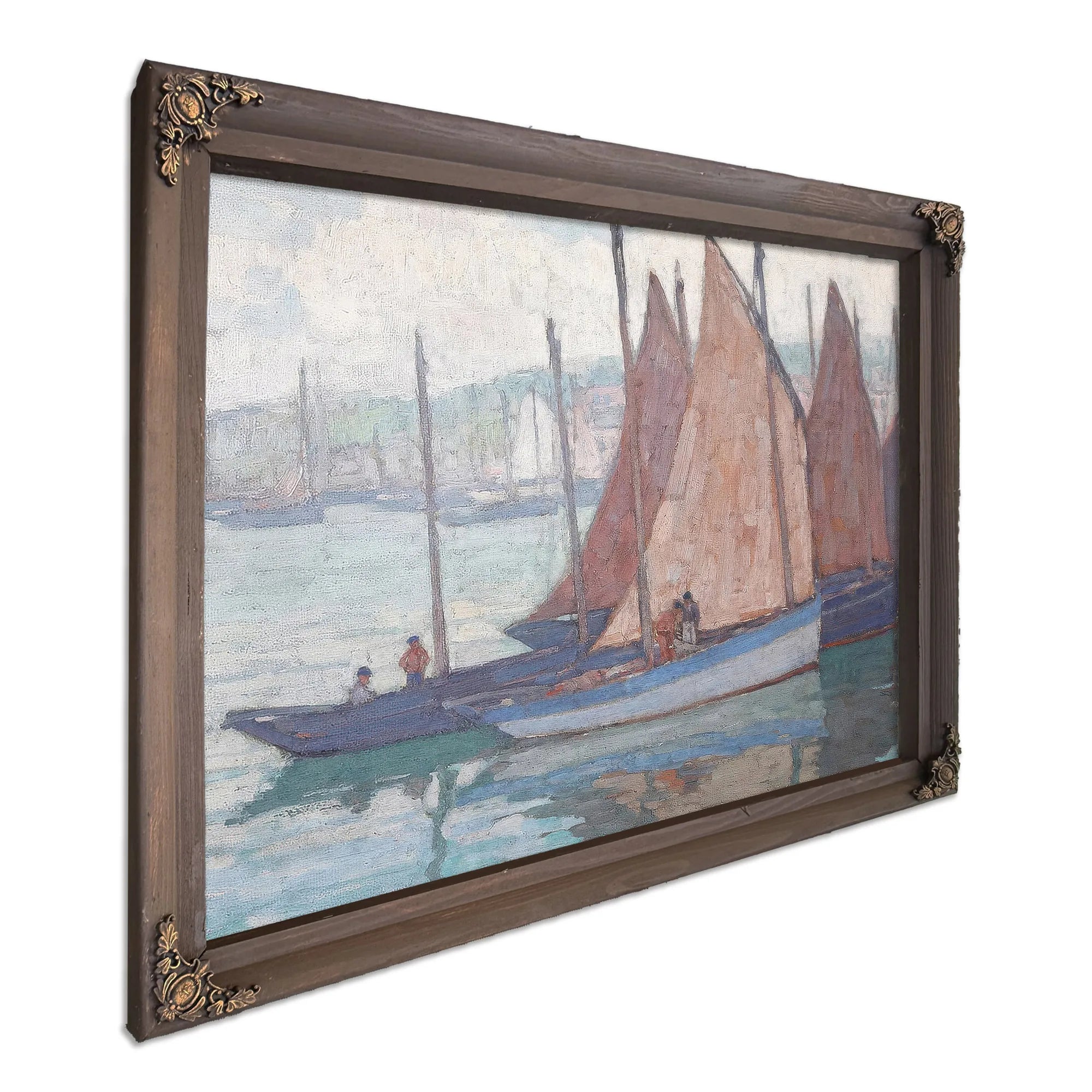 Sardine Boats (Gray Day) By Edgar Payne Fine Art Print
